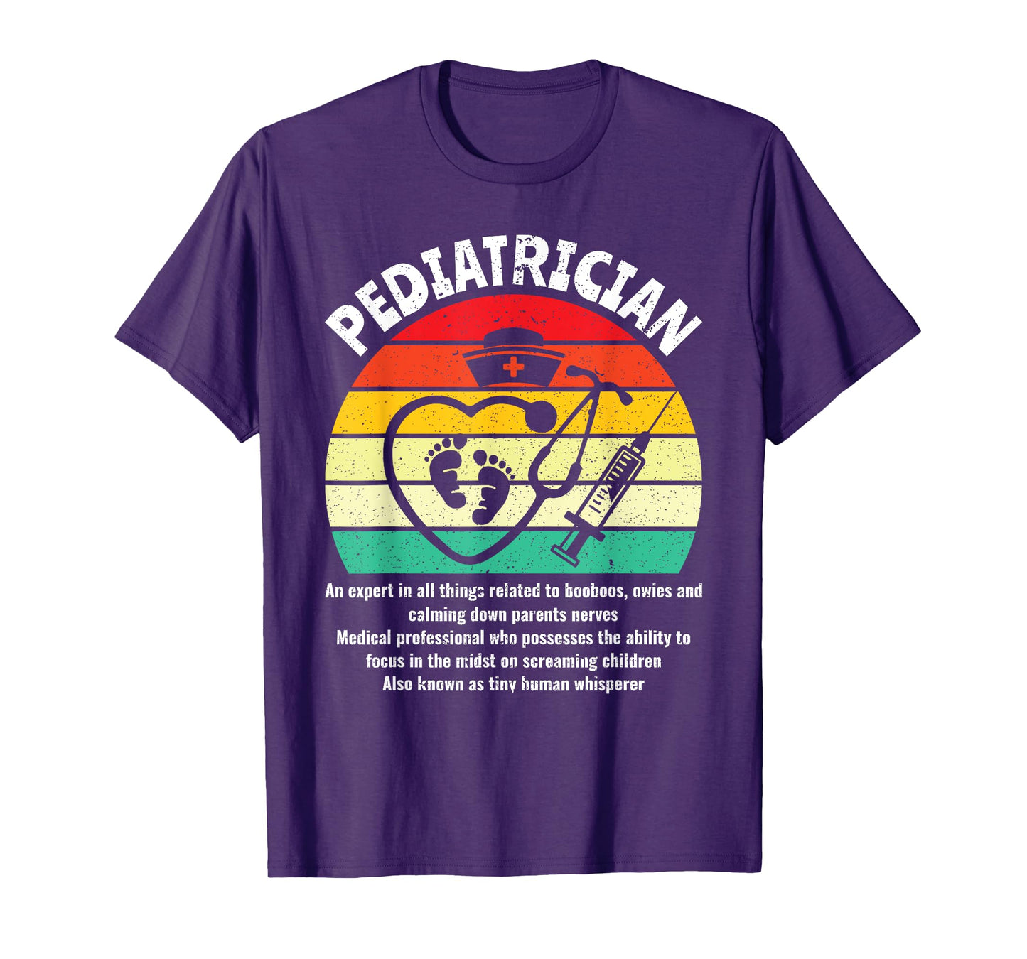 Funny Paediatrician Definition Pediatrician Nurse T-Shirt