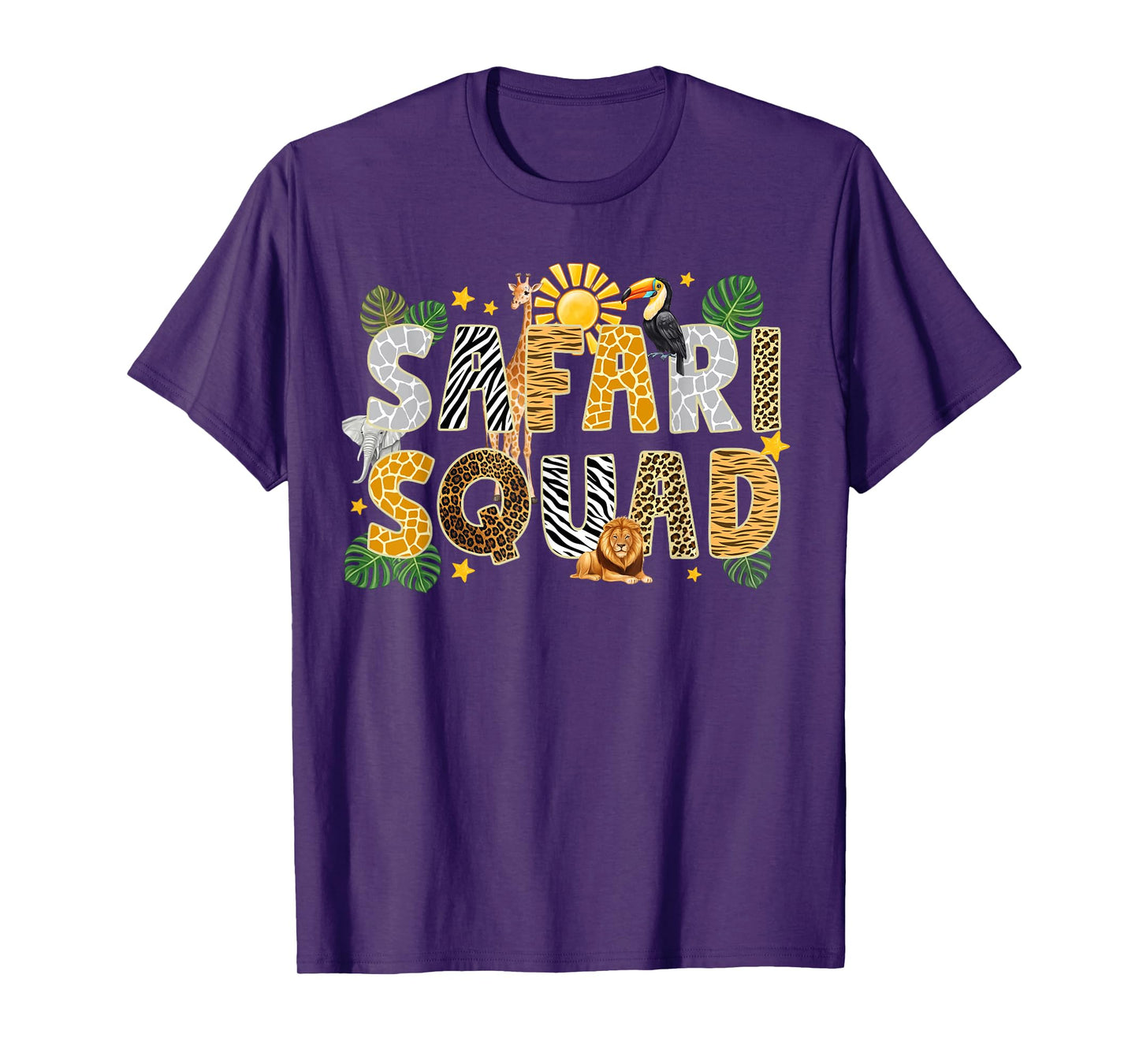 Safari Squad Zoo Jungle Animal Birthday Family Matching T-Shirt