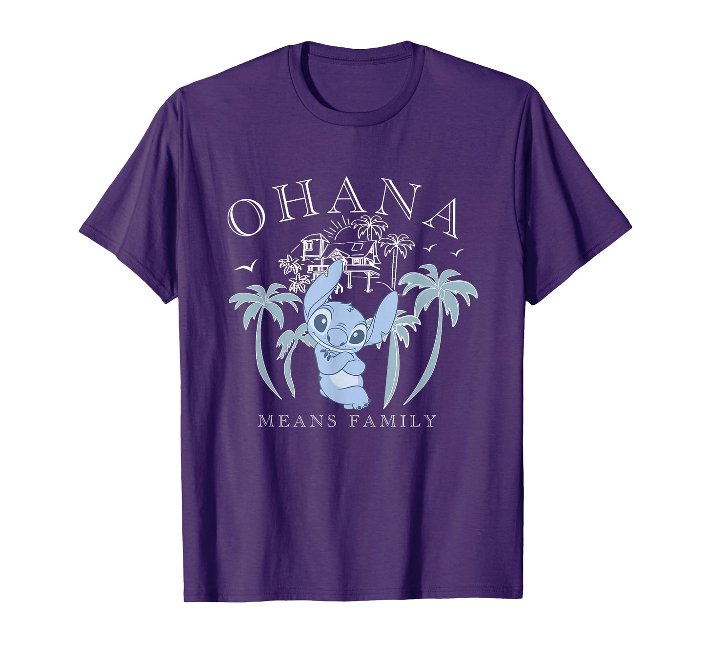 Disney Lilo & Stitch Ohana Means Family Beach T-Shirt