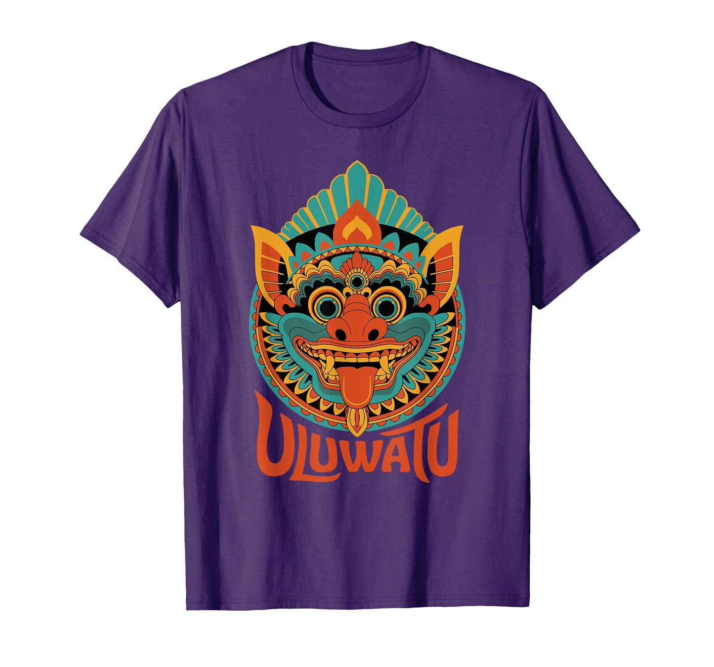Uluwatu Bali Balinese Hindu Barong Mask Animism T-Shirt