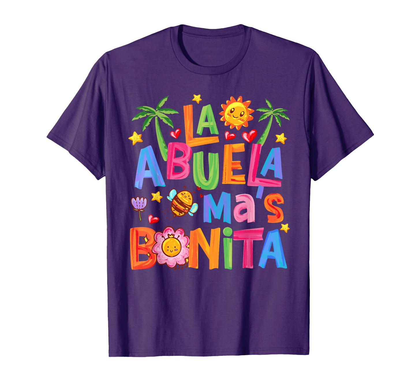 La Abuela Más Bonita Mom Cute Abuela Grandma Mother's Day T-Shirt