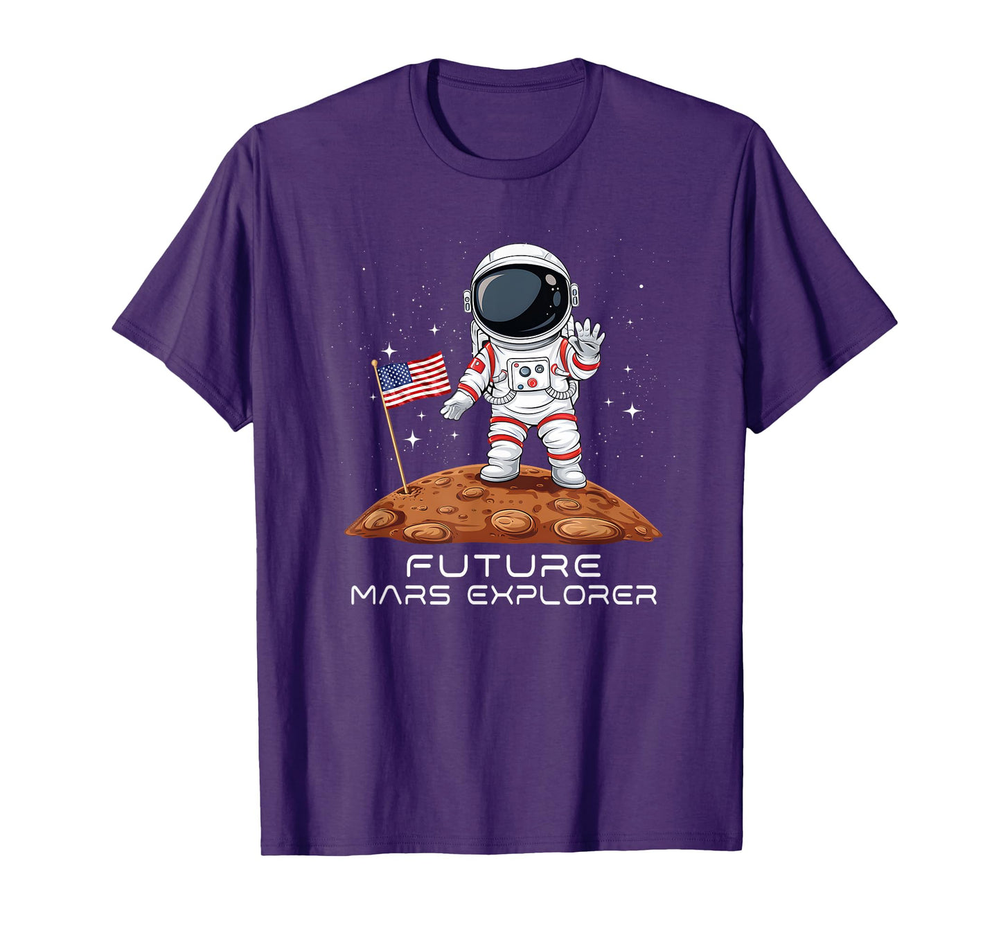 Kids Patriotic Future Astronaut Future Mars Explorer T-Shirt