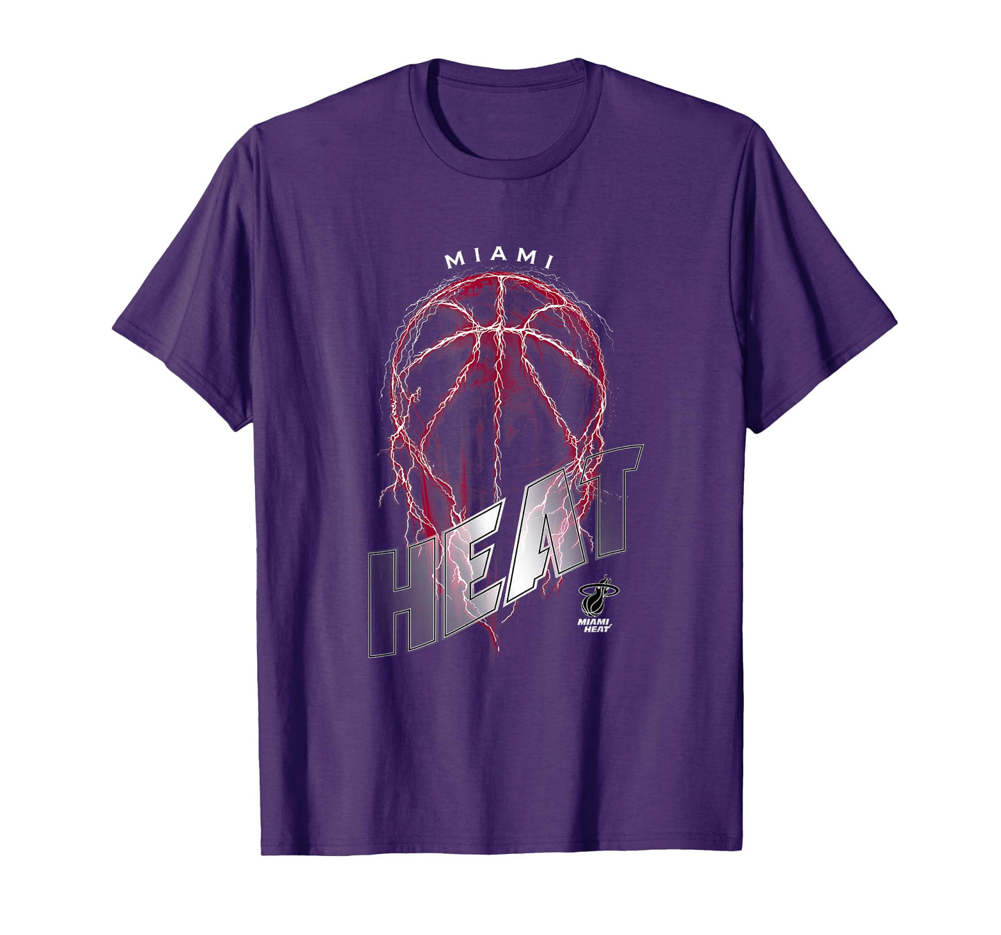 NBA Miami Heat Lightning Bolt Basketball Logo T-Shirt