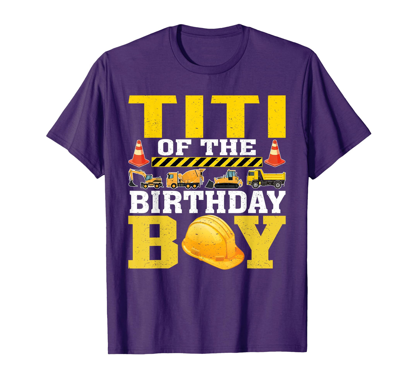 Titi Of The Birthday Boy Construction Worker Birthday T-Shirt