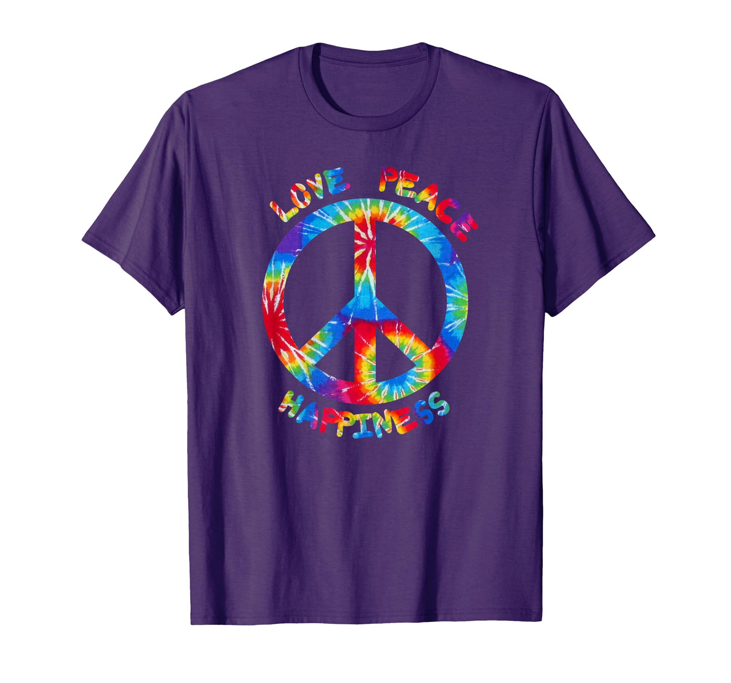 Hippie Peace Love Happiness I Peace Sign Hippies T-Shirt