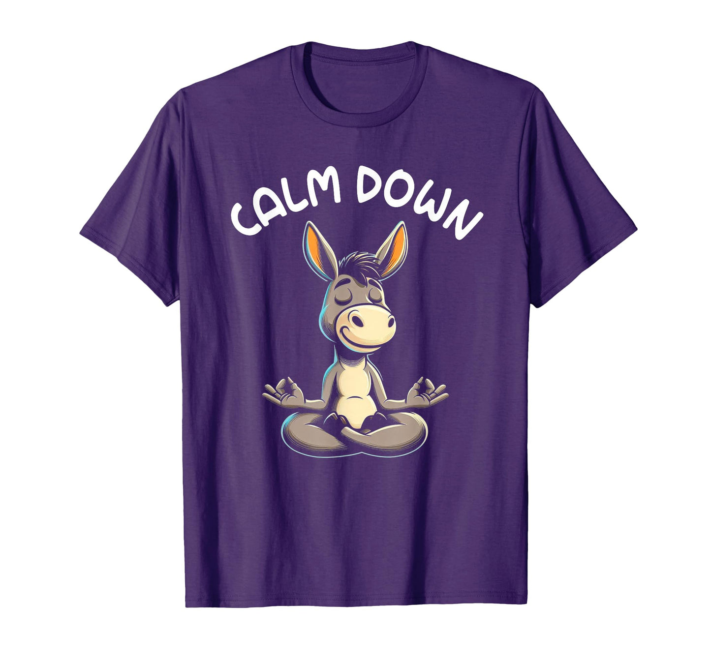 Donkey Calm Down Yoga Meditation T-Shirt