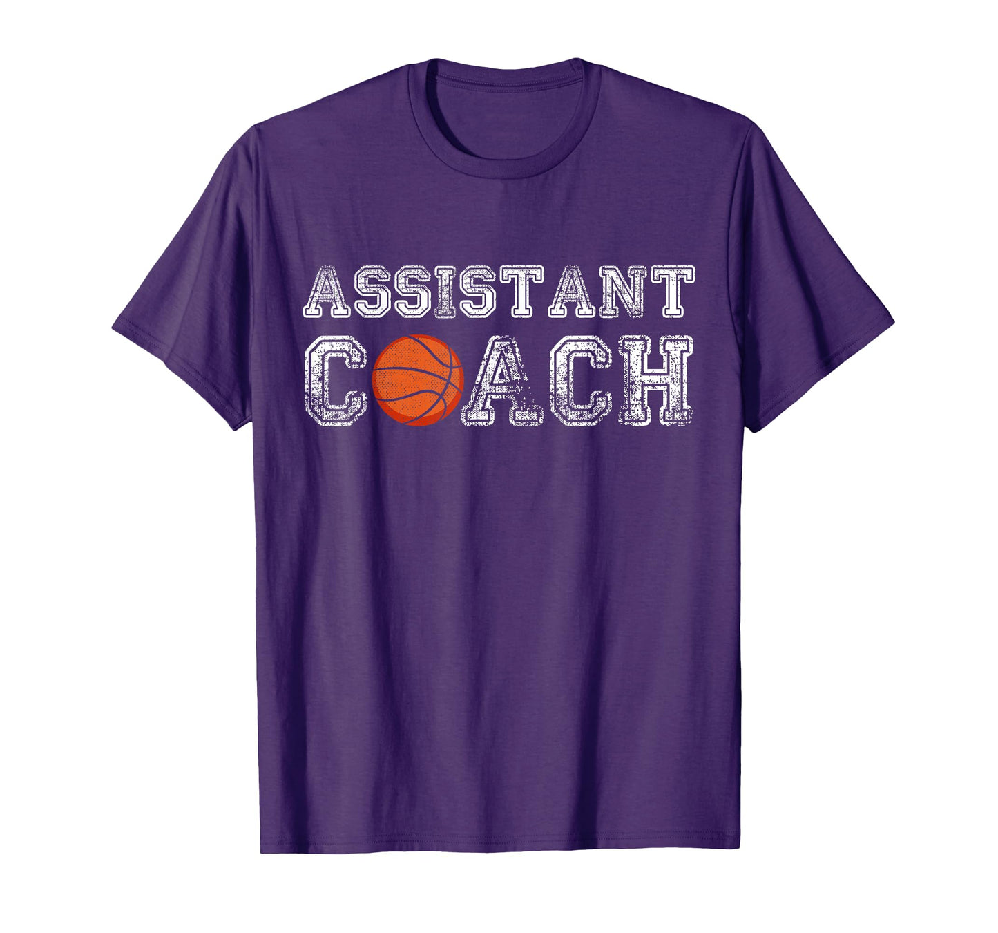 Assistant Basketball Coach Appreciation Coaching Distressed T-Shirt