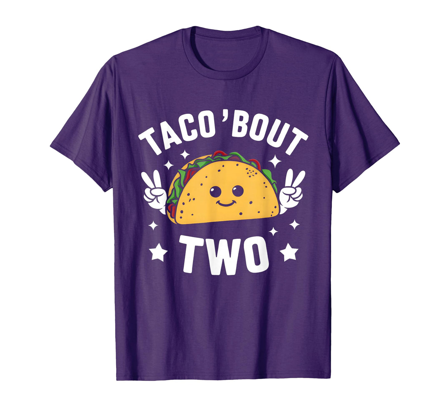 Taco Bout Two Mexican 2 year old Boy Girls Second Birthday T-Shirt