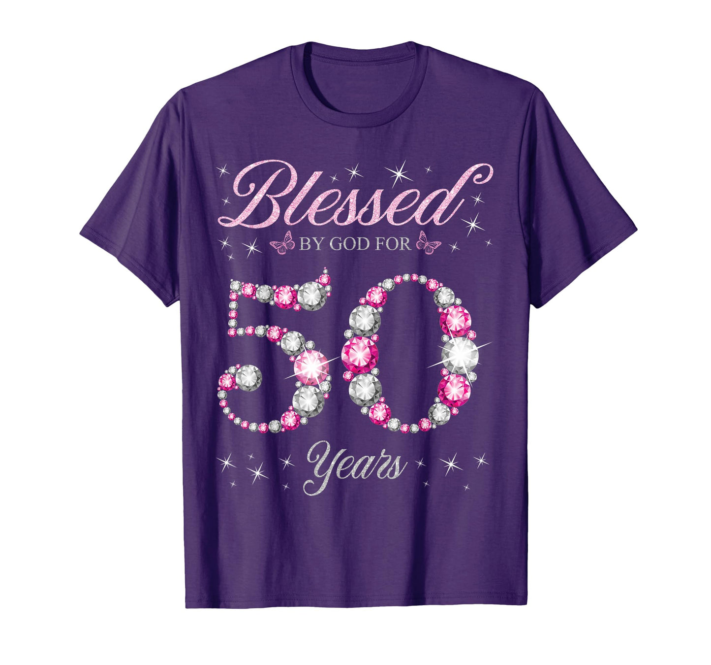 Blessed By God For 50 Years Old 50th Birthday Party T-Shirt