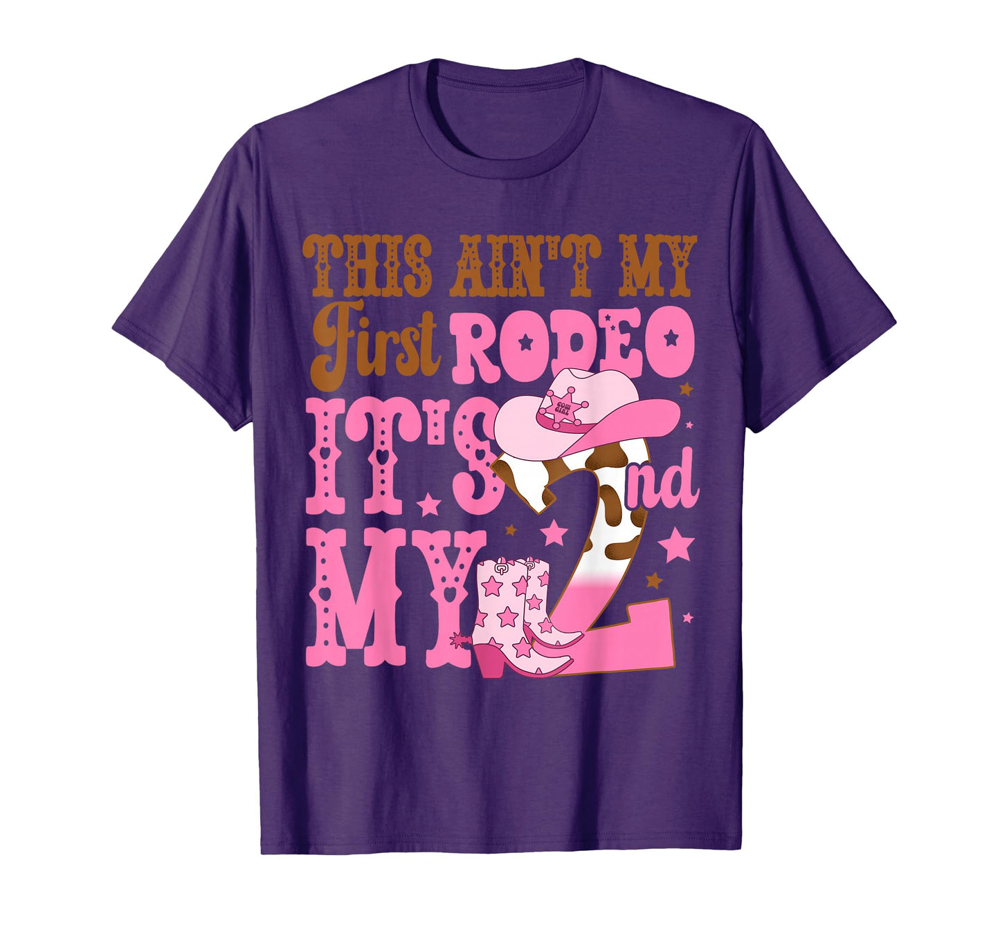 This Ain't My First Rodeo Its My 2nd Birthday Outfit Girl T-Shirt
