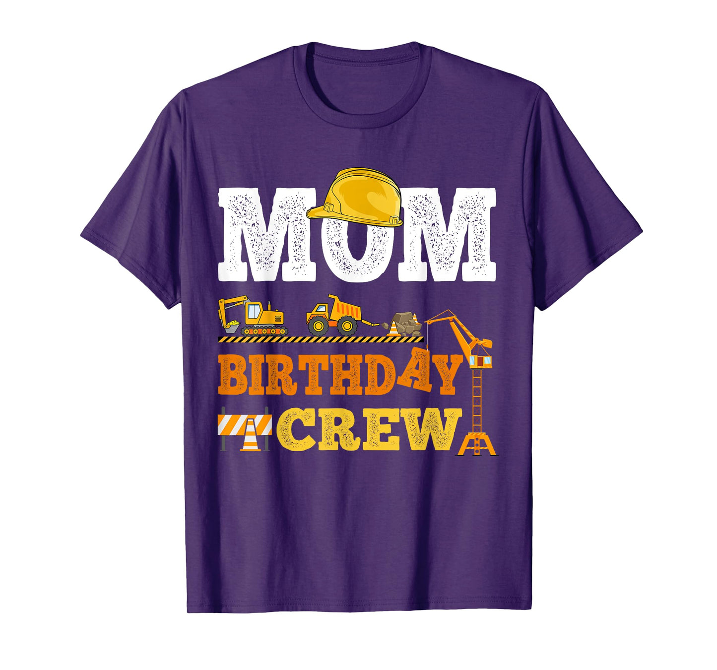 Mom Birthday Crew Construction Excavator Kids Family Set T-Shirt