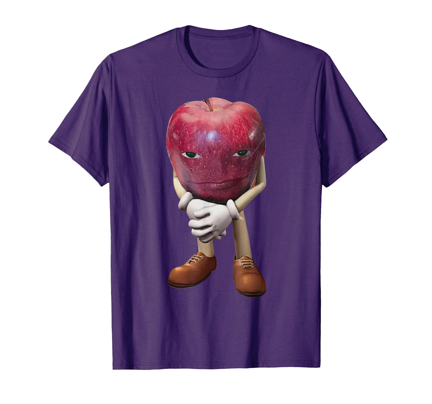 Me Asf Apple Funny Apple With Face Meme Wapple T-Shirt