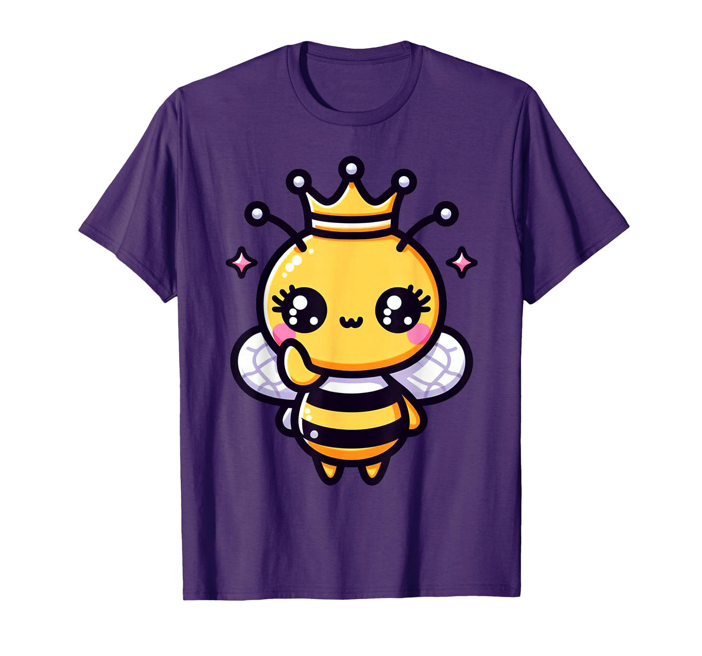Queen Bee Crown Women Men Girls Honey Hive Bee Keeper Bee T-Shirt