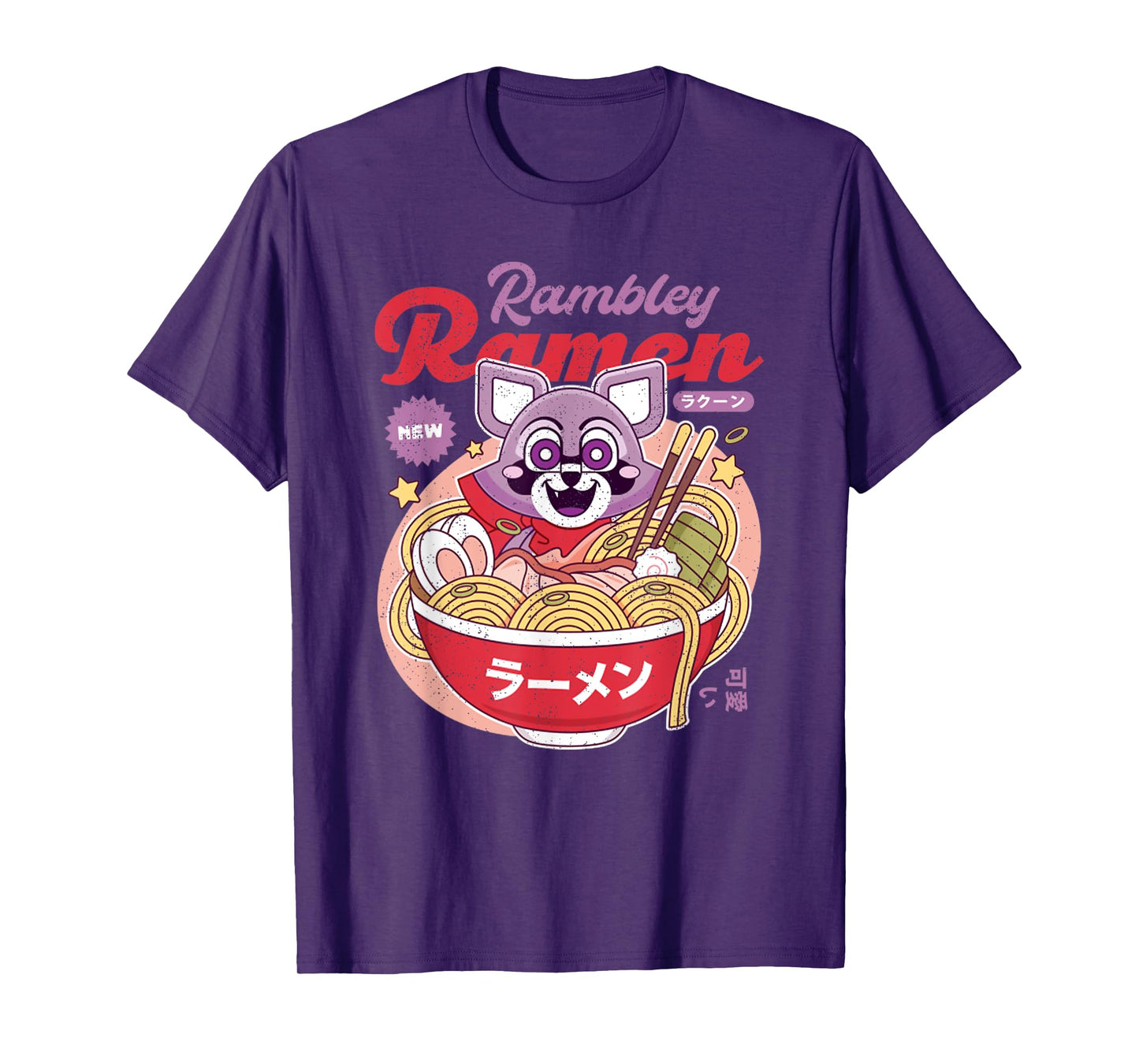 Vintage Rambley The Japanese Raccoon Ramen T-Shirt