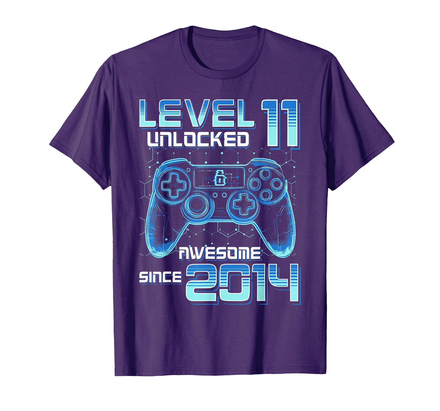 Level 11 Unlocked Video Game Party 11th Birthday Gamer Boys T-Shirt