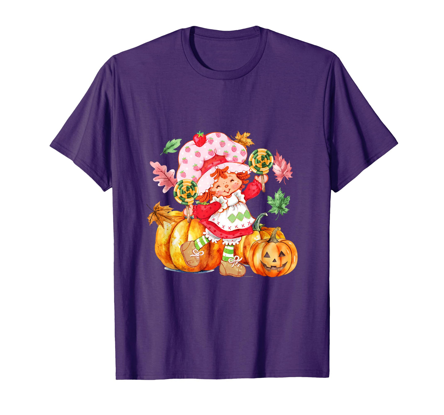 Strawberry Shortcake Halloween Pumpkins And Candy Fall Vibes T-Shirt