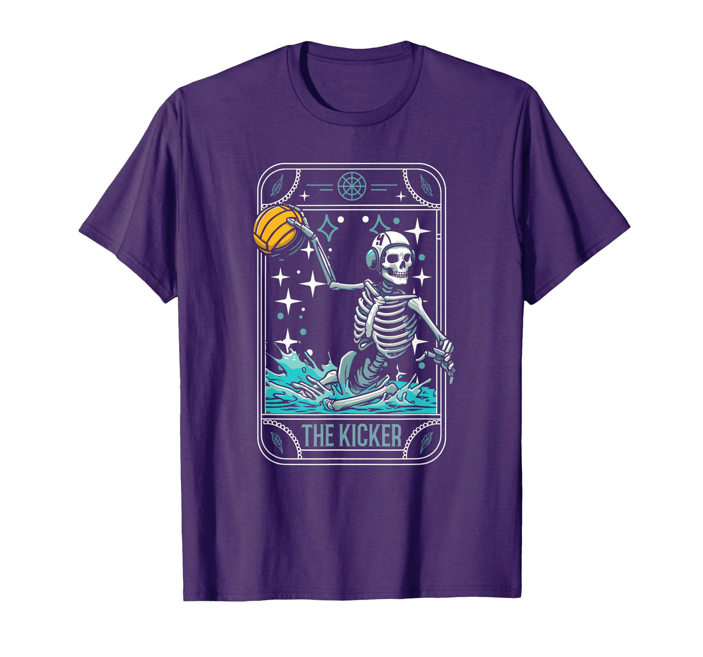 Water Polo - Player Waterpolo Sport Skeleton Tarot Card T-Shirt