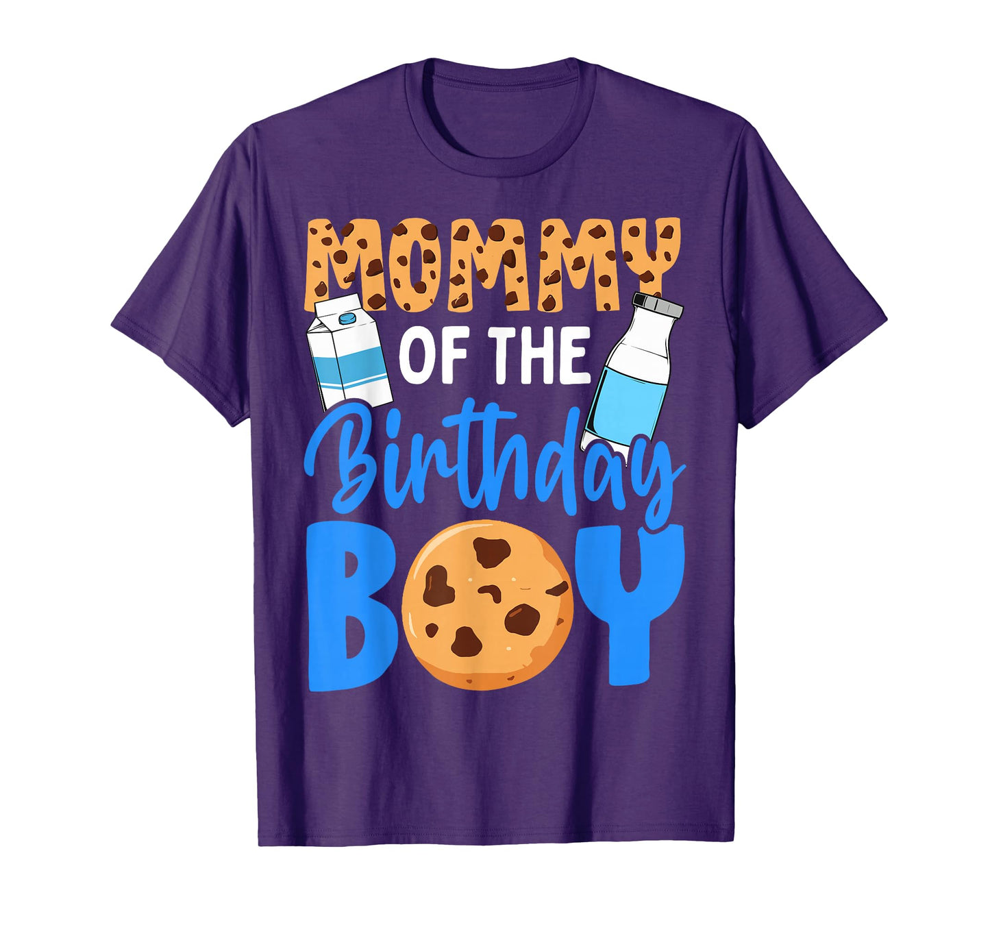 Mommy of the birthday boy Milk and Cookies 1st birthday T-Shirt