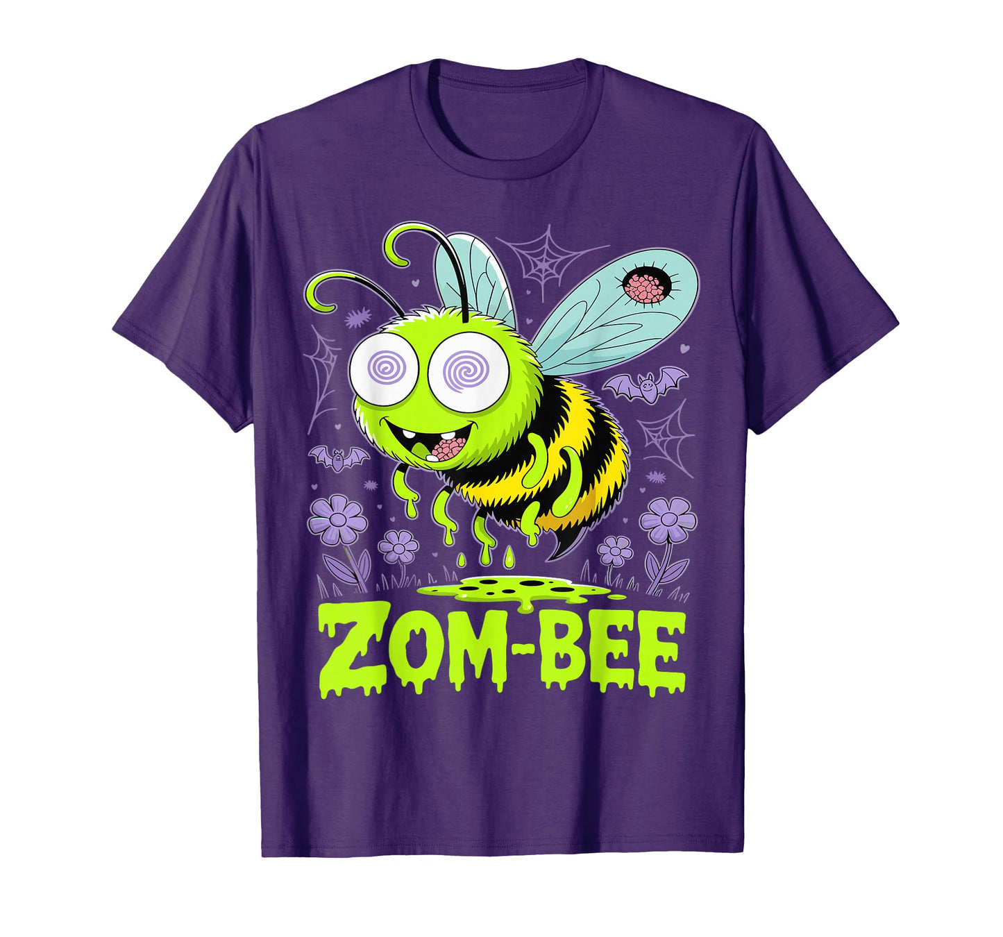 Zom-Bee Cute Zombie Bee Funny Halloween Tee T-Shirt