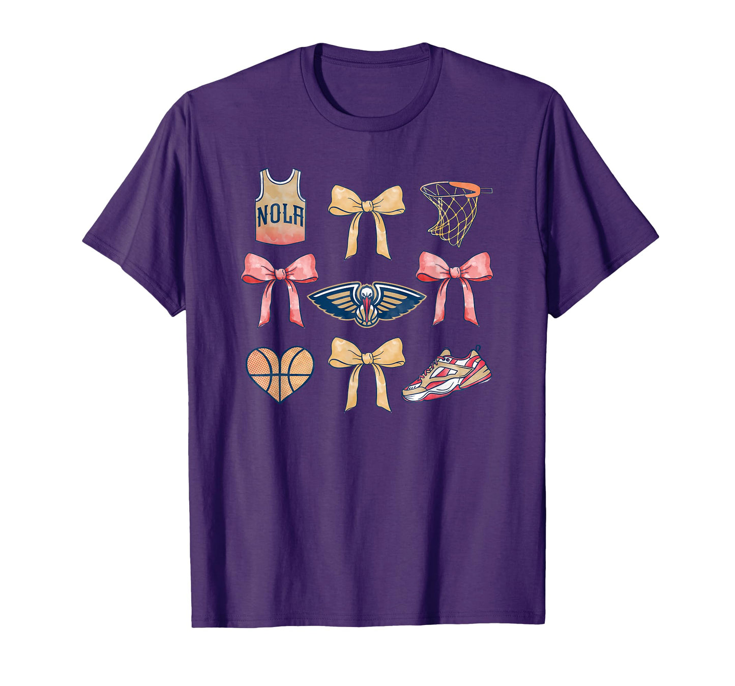 NBA New Orleans Pelicans Bow Grid T-Shirt