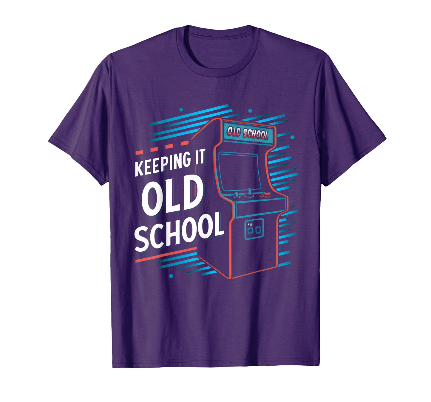 Keeping It Old School Gamer Vintage 80's 90's Arcade Gaming T-Shirt