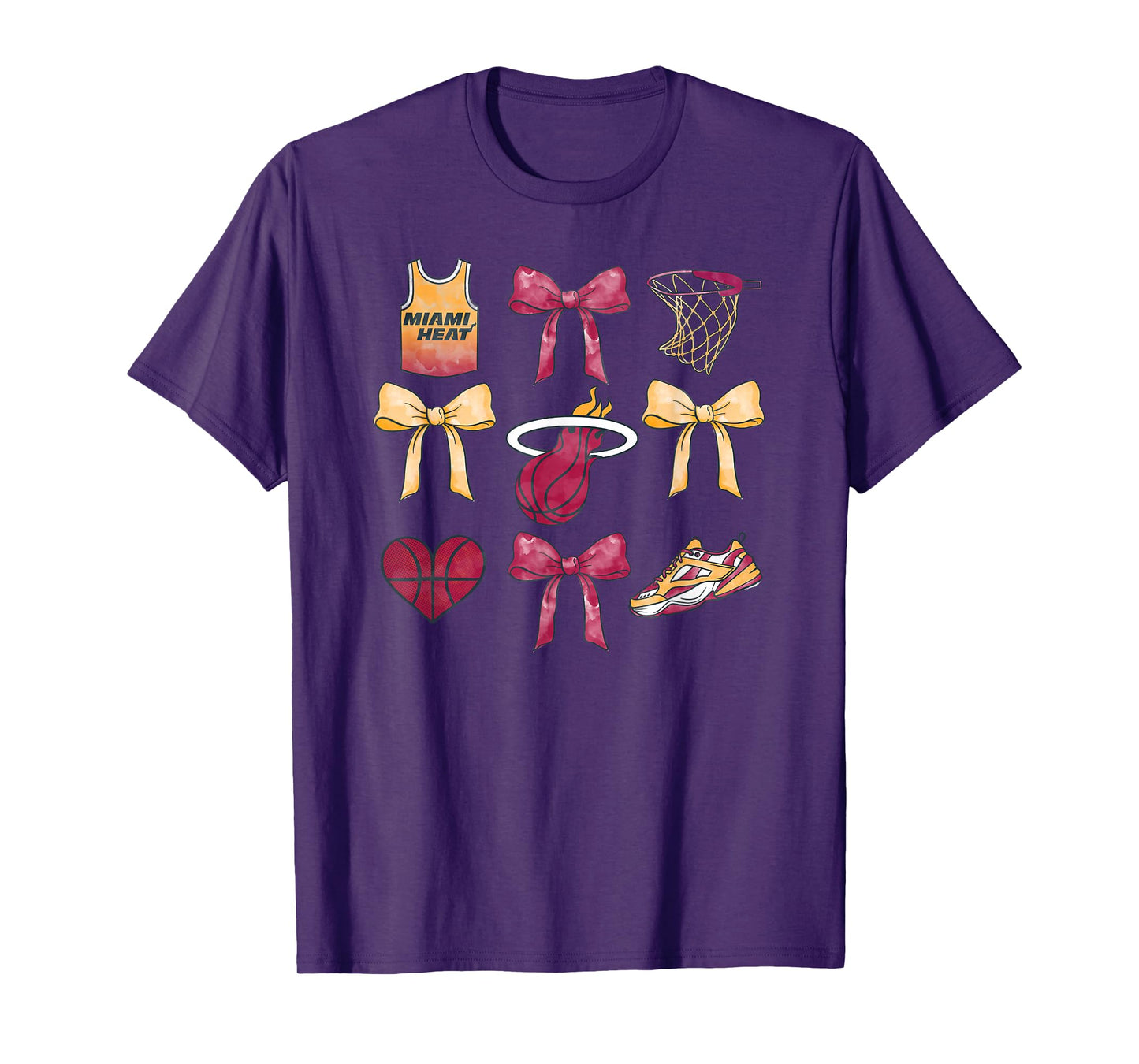 NBA Miami Heat Bow Grid T-Shirt