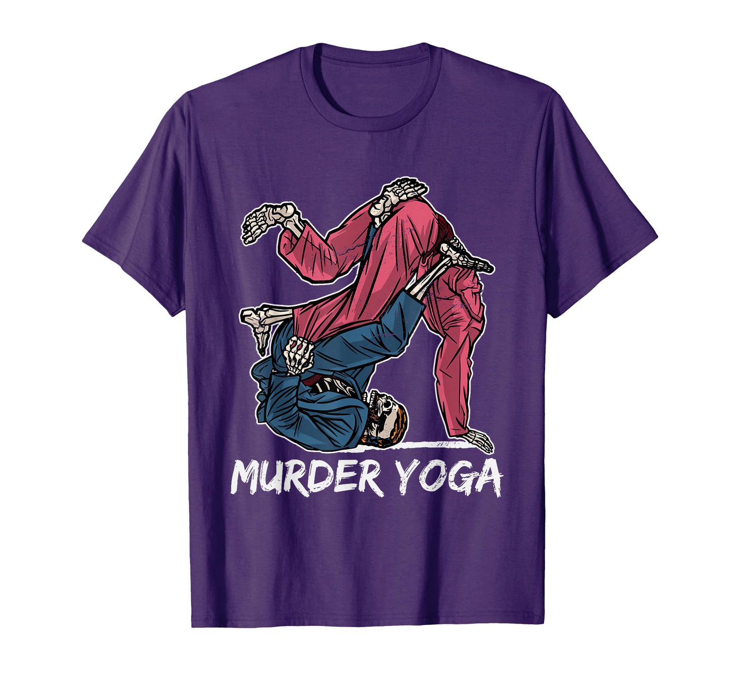 Retro Brazilian Jui Jitsu Clothing Murder Yoga BJJ Grappling Vintage Jujutsu Martial Arts T-Shirt