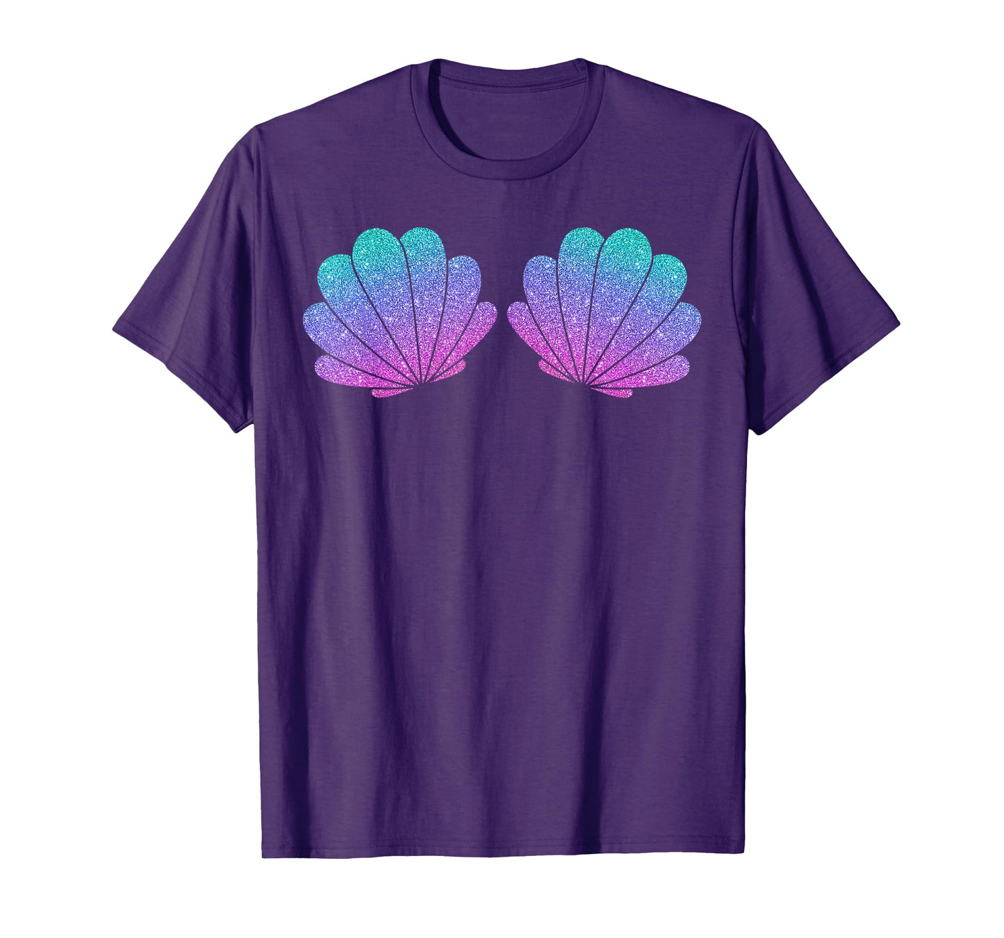 Sea Shell Mermaid Summer Costume Beach Vibes Birthday Party T-Shirt