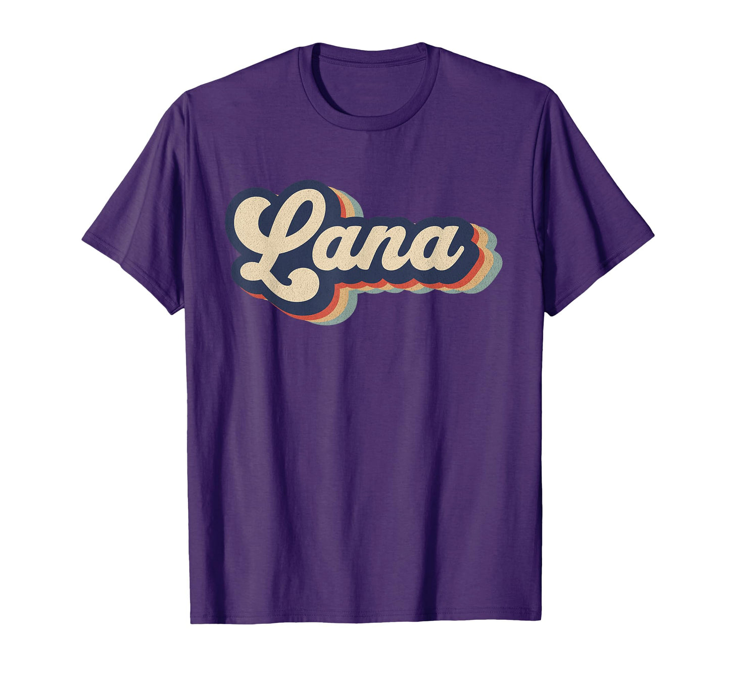 Womens Retro Vintage Lana Name Personalized T-Shirt