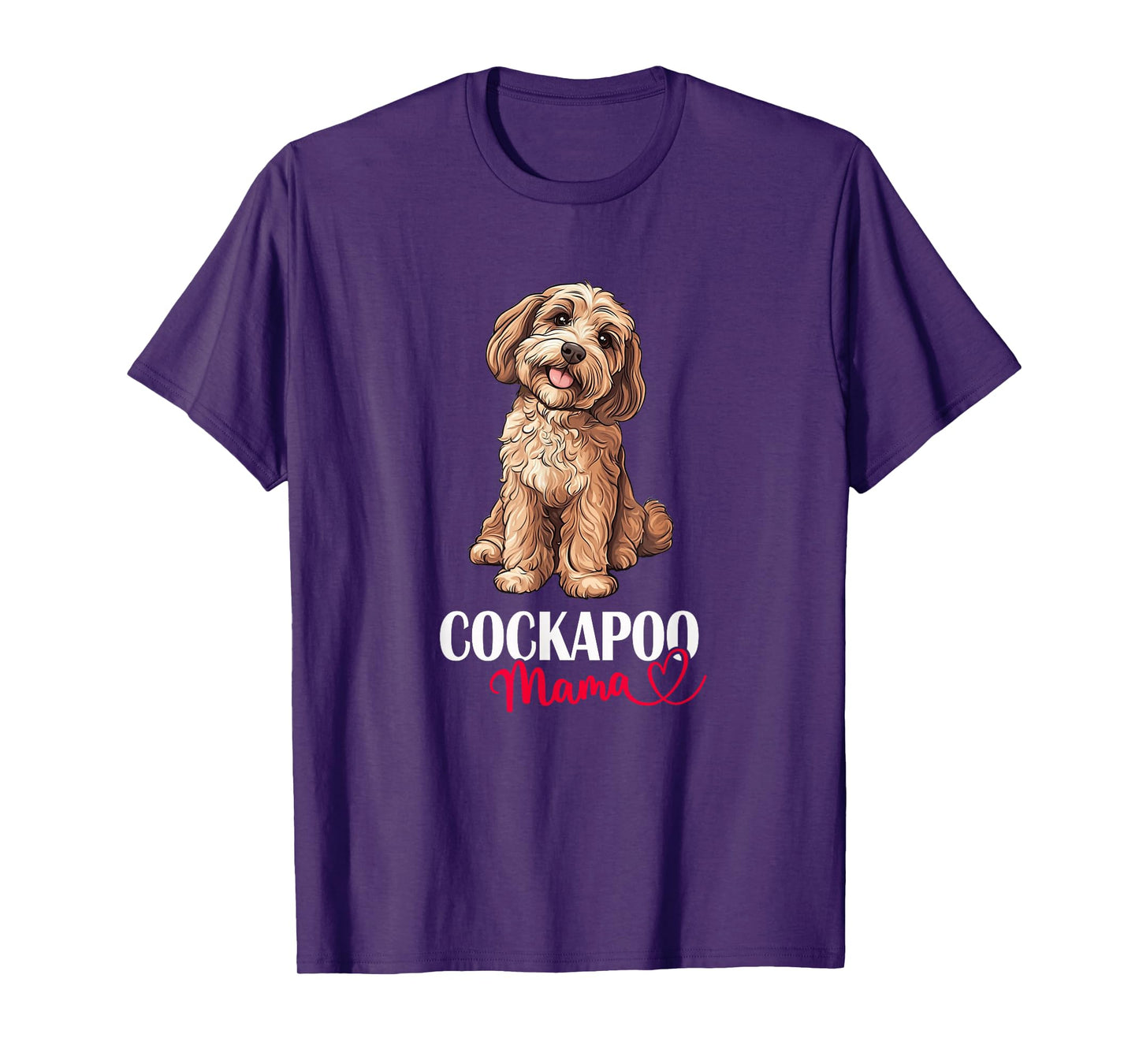Womens Cute Illustration for Owners Lovers Mom Cockapoo Mama T-Shirt