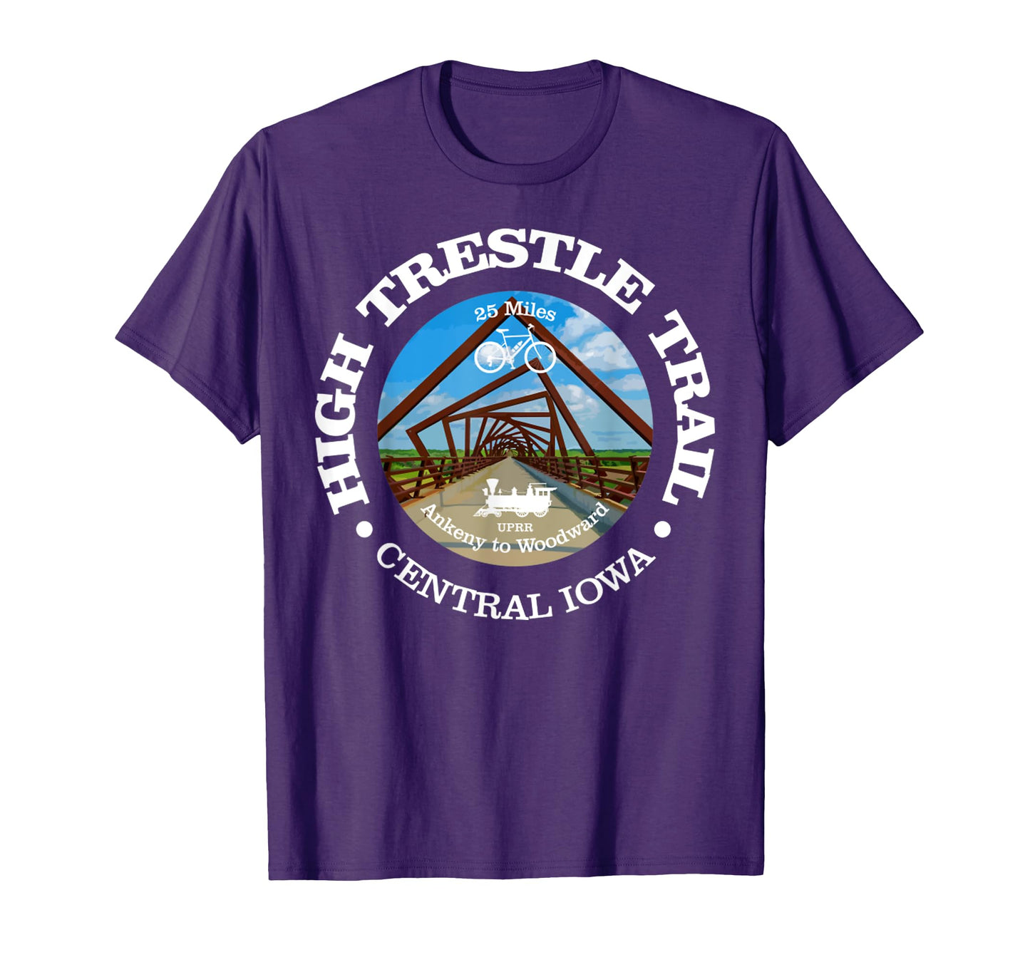 High Trestle Trail Funny Cycling High Trestle Iowa T-Shirt