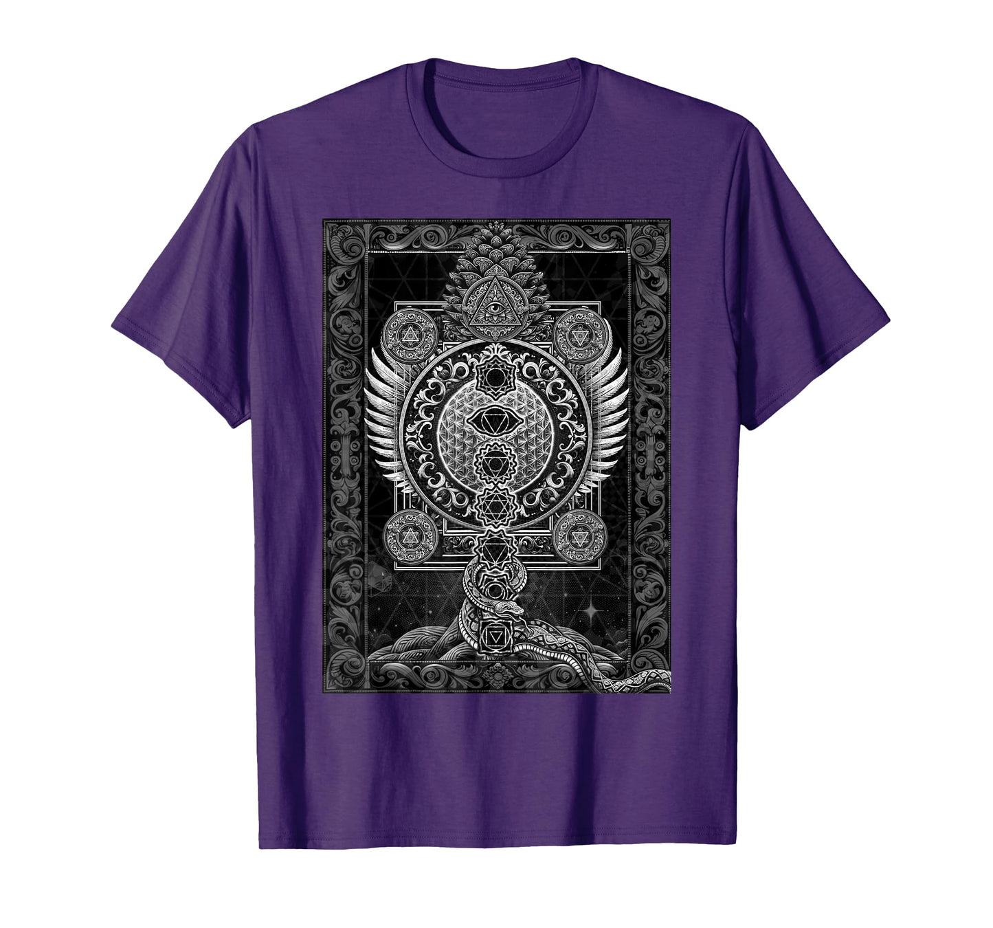 Sacred Geometry Esoteric Spiritual Psychedelic Flower Occult T-Shirt