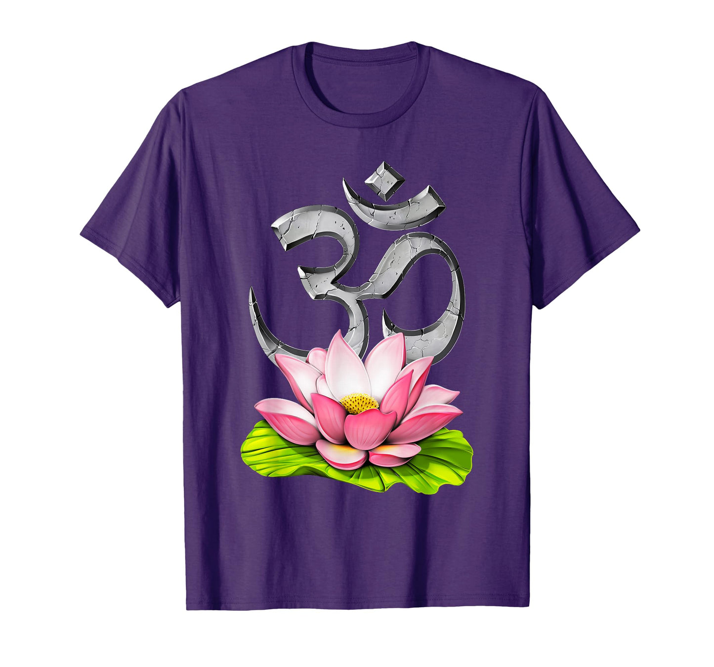 Yoga Lotus Om Symbol Zen Meditation Spiritual Buddhist T-Shirt