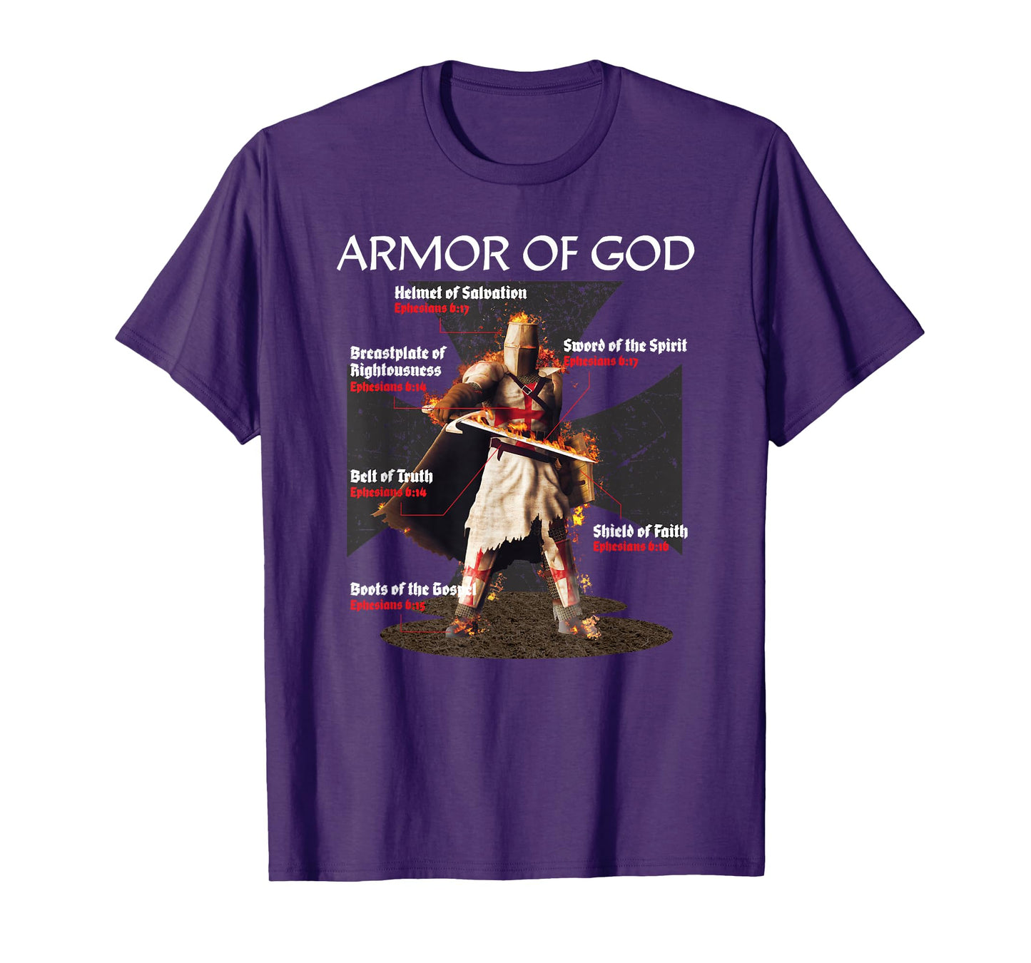 Cool Christian Graphic Religious Verse Gifts Him Men Sayings T-Shirt