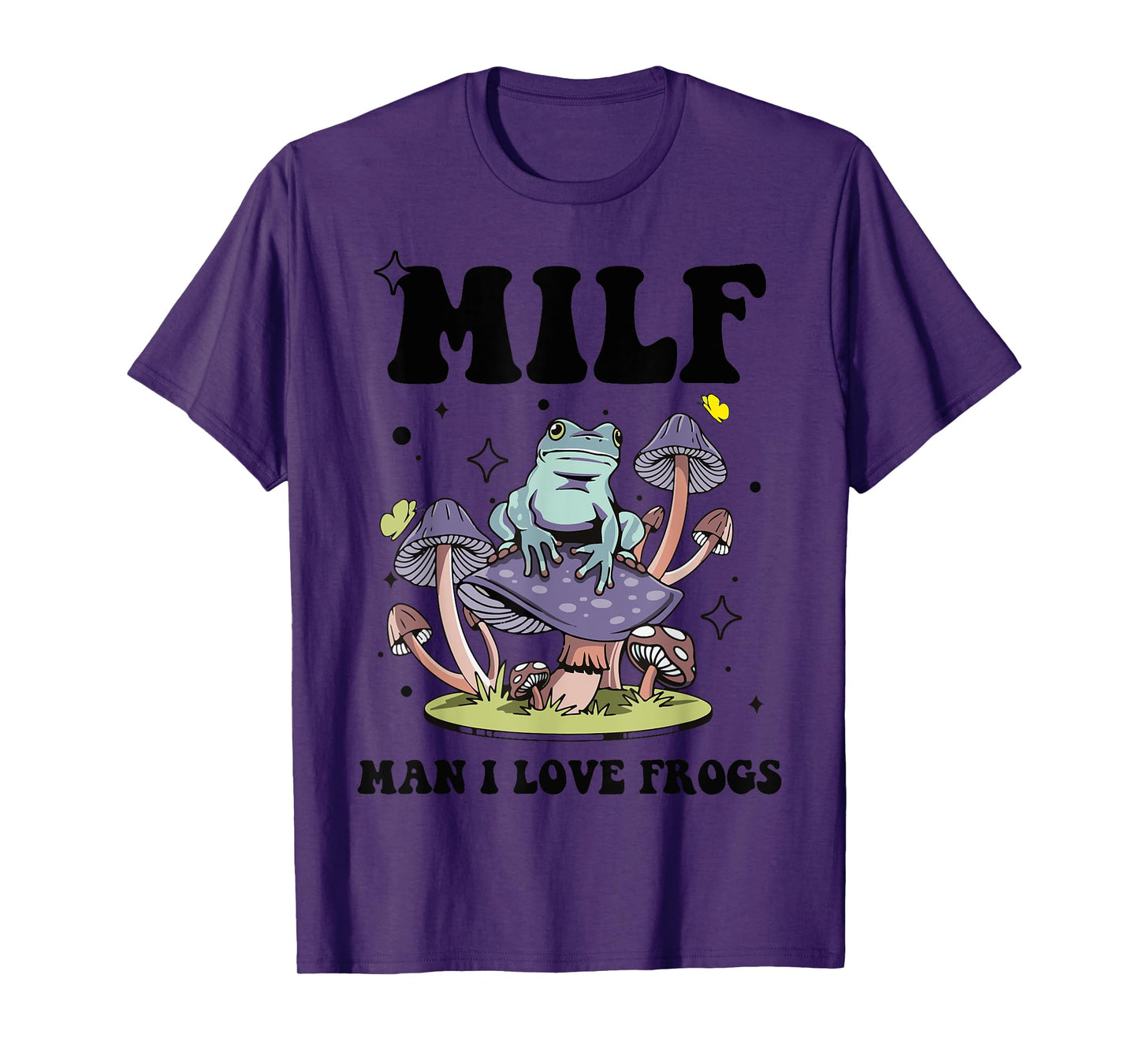 Funny Saying MILF Man I Love Frogs Frog Lovers T-Shirt