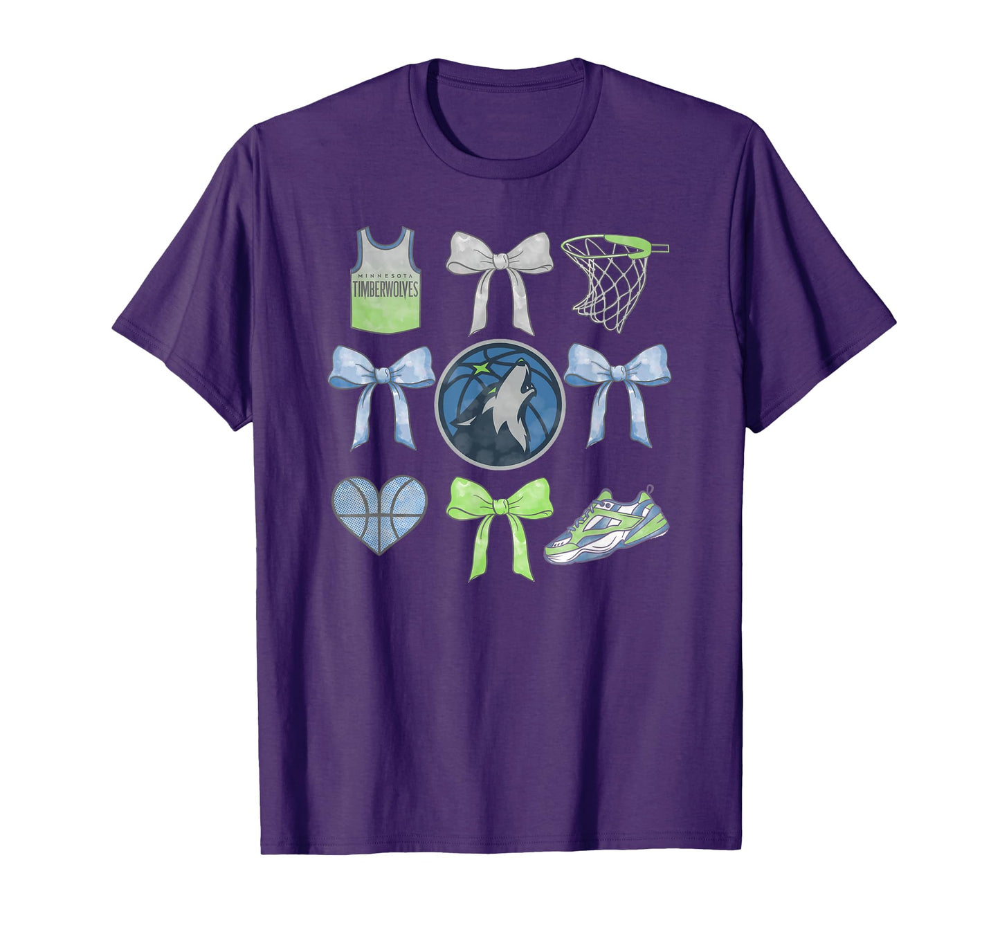 NBA Minnesota Timberwolves Bow Grid T-Shirt