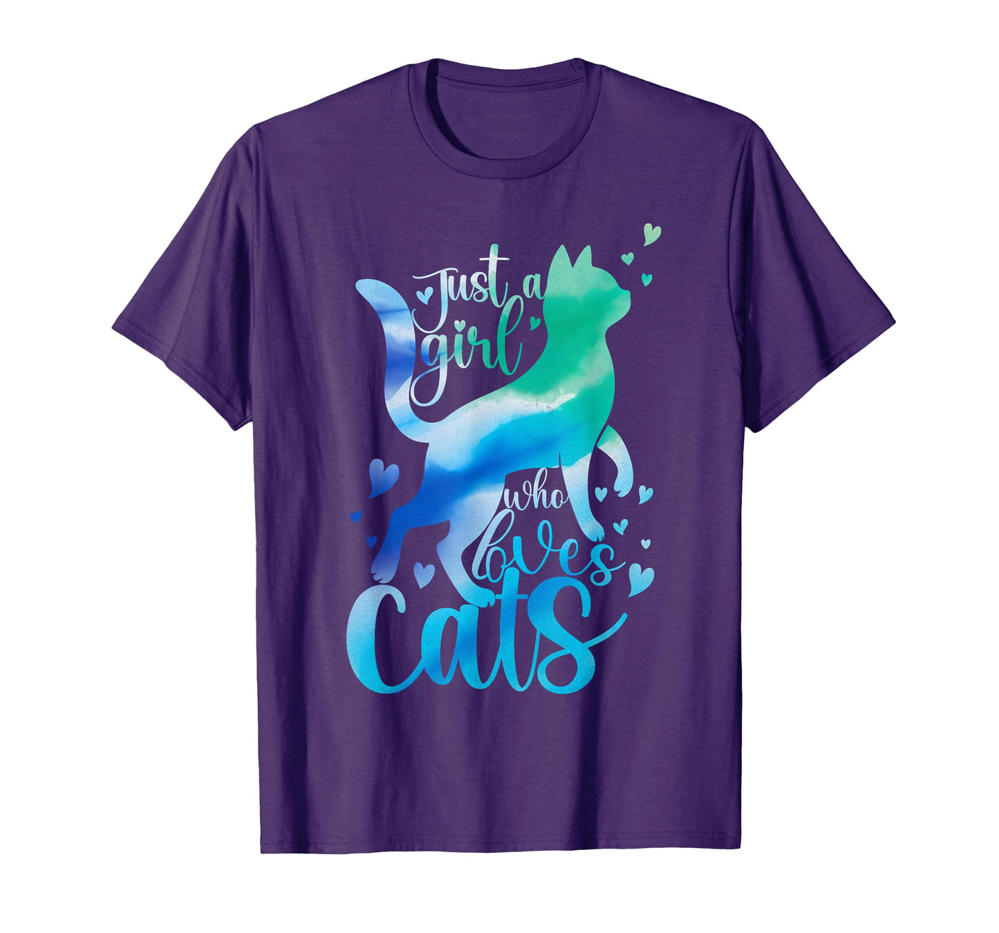 Kitty Just A Girl Who Loves Cats Cute Cat Lover Meow Pet Cat T-Shirt