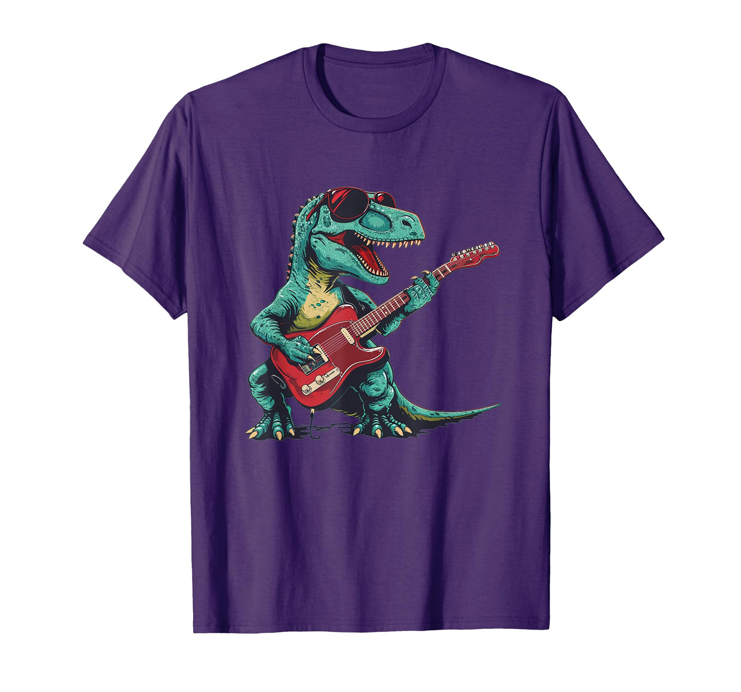 Guitar dinosaur for Jurassic and music lovers T-Shirt