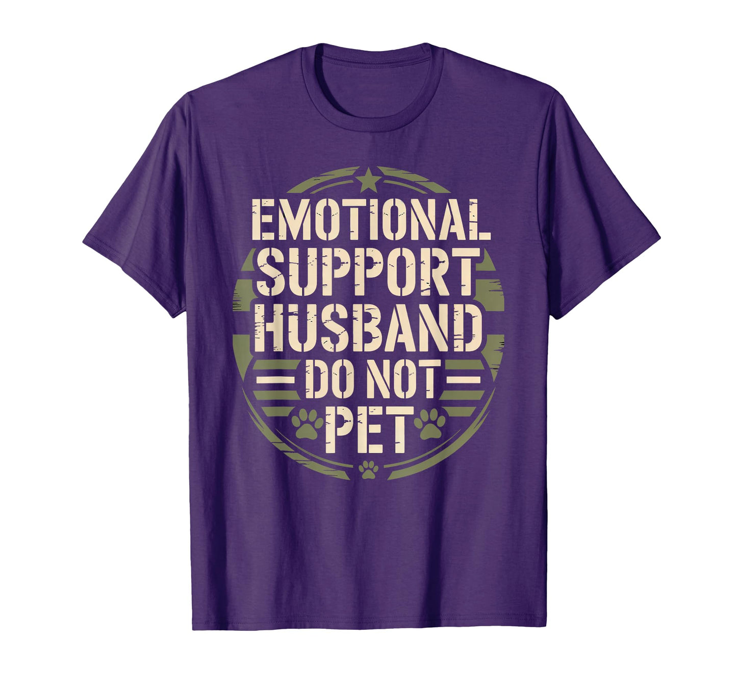 Emotional Support Husband Funny Pet for Men Wife T-Shirt