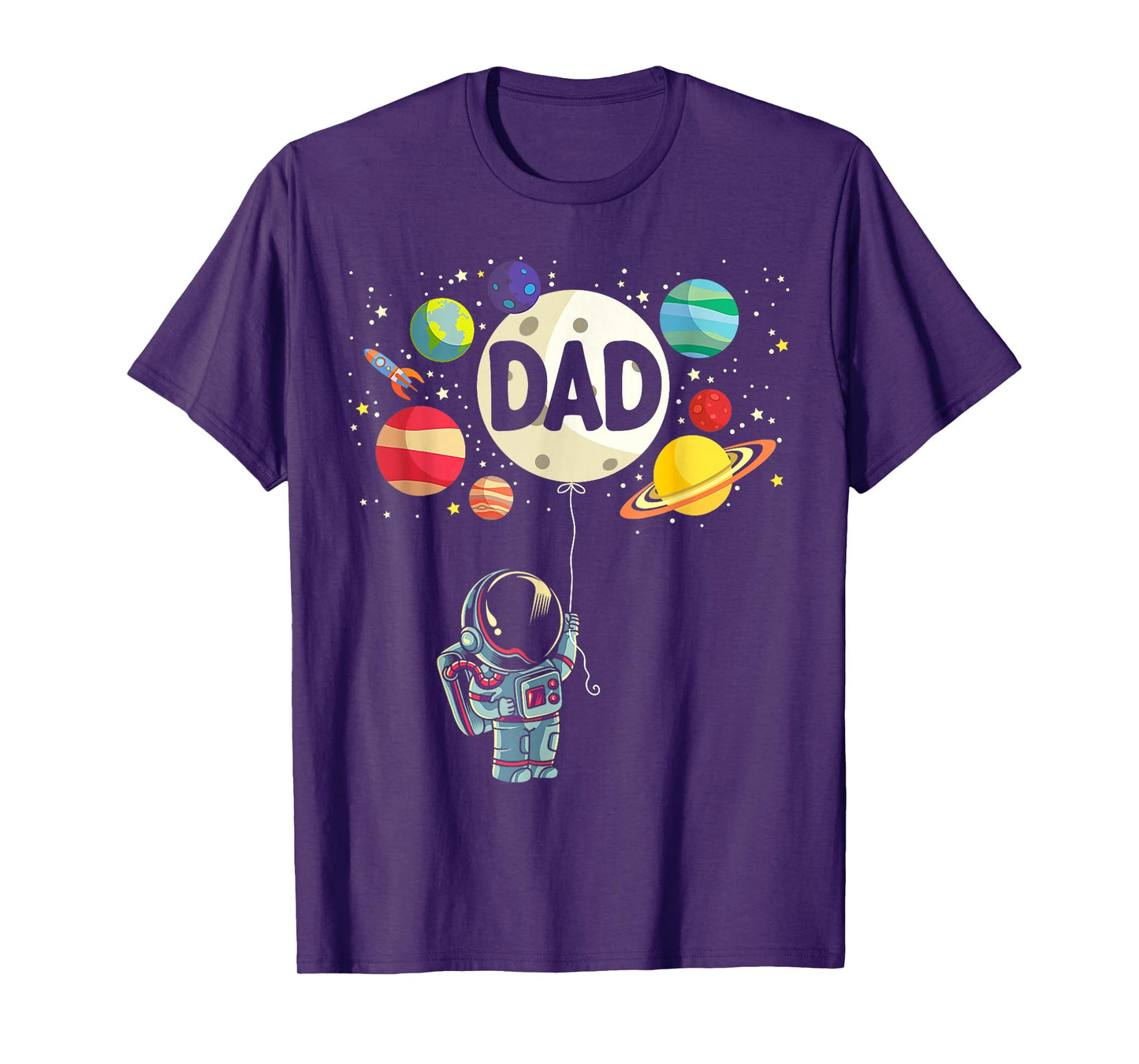 Dad of The Birthday Boy Space Astronaut 1st Birthday Family T-Shirt