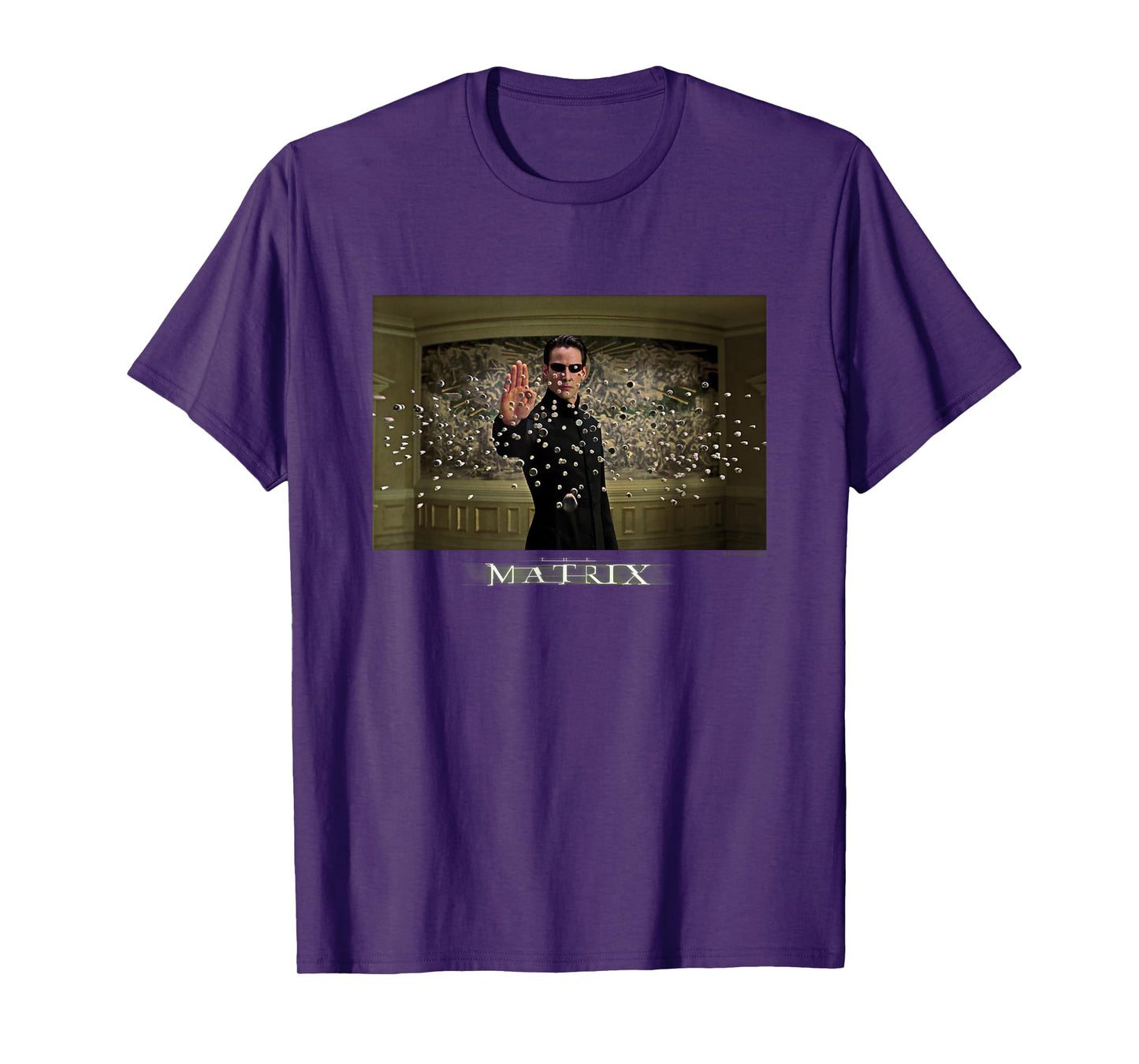 The Matrix Neo Stopping Bullets Frame Panel T-Shirt