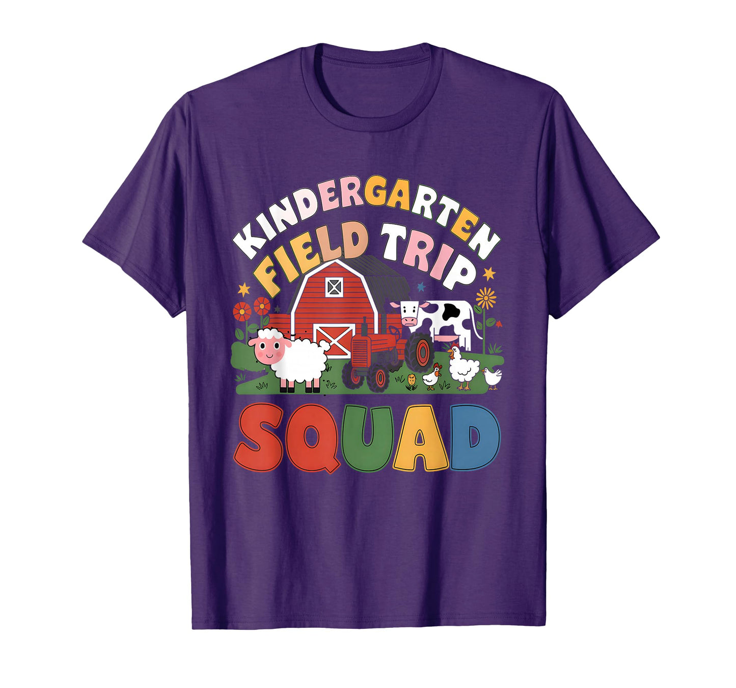 Kindergarten Field Trip Squad Teacher Students Matching T-Shirt