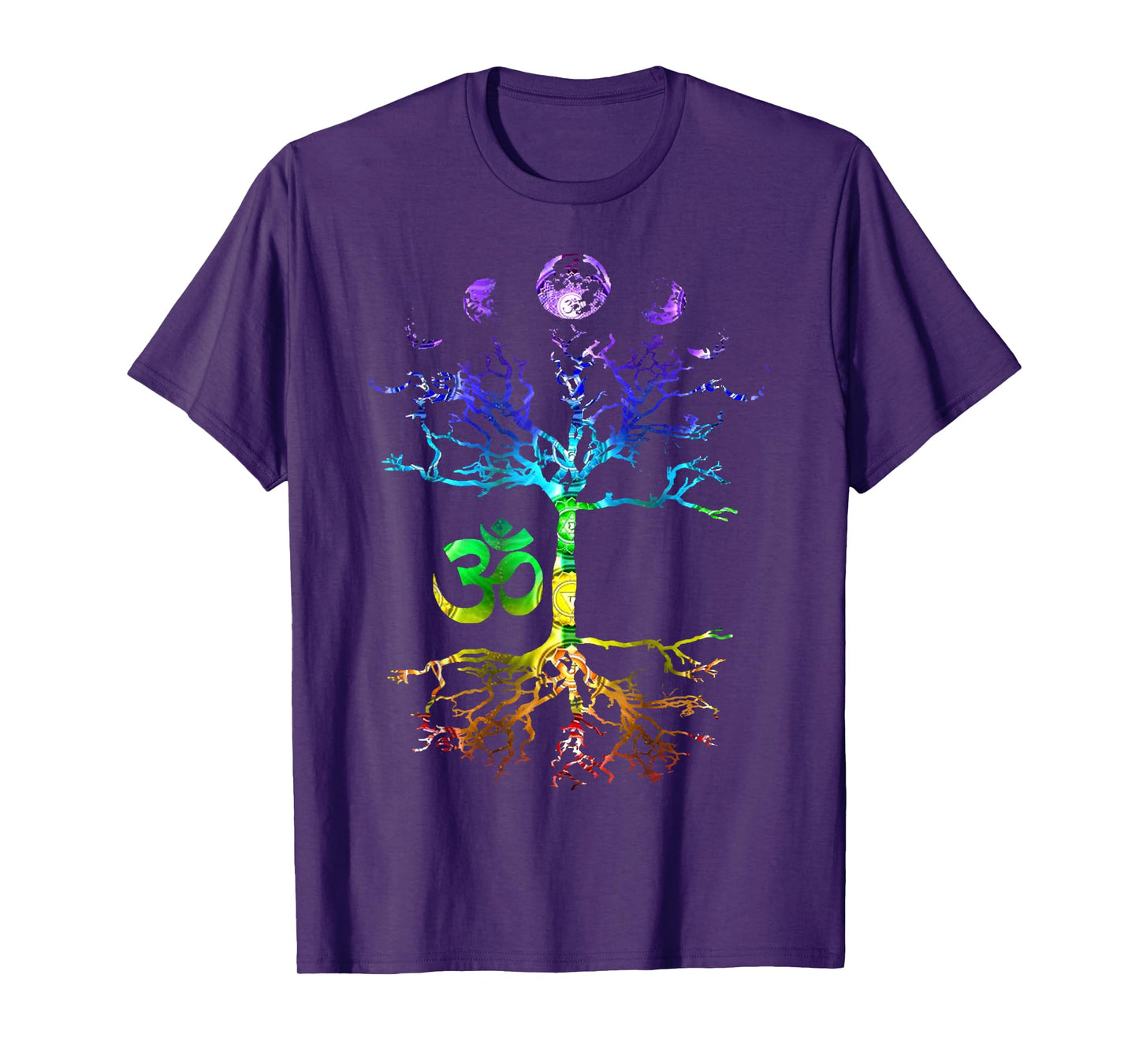 Phases of the Moon Tree of Life Om Chakra Gift T-Shirt