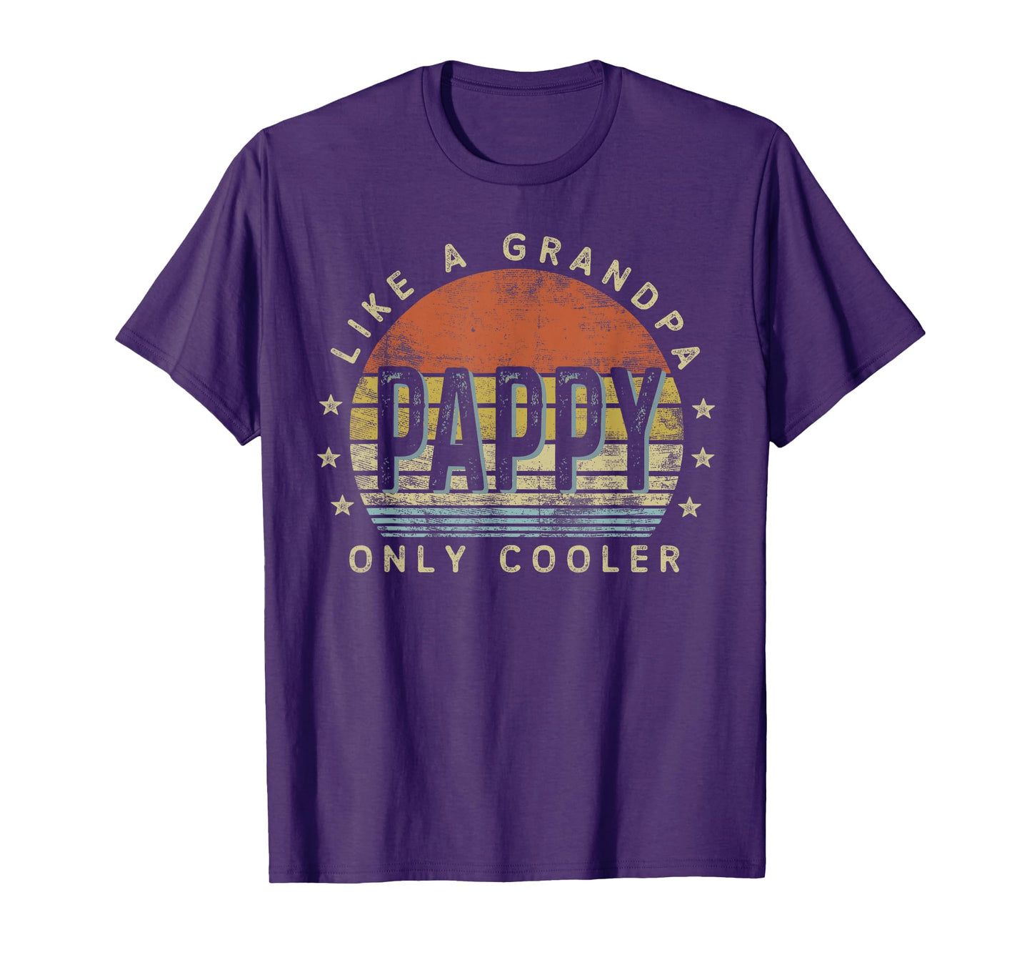 Pappy Like a Grandpa Only Cooler Pappy Gifts Vintage Style T-Shirt