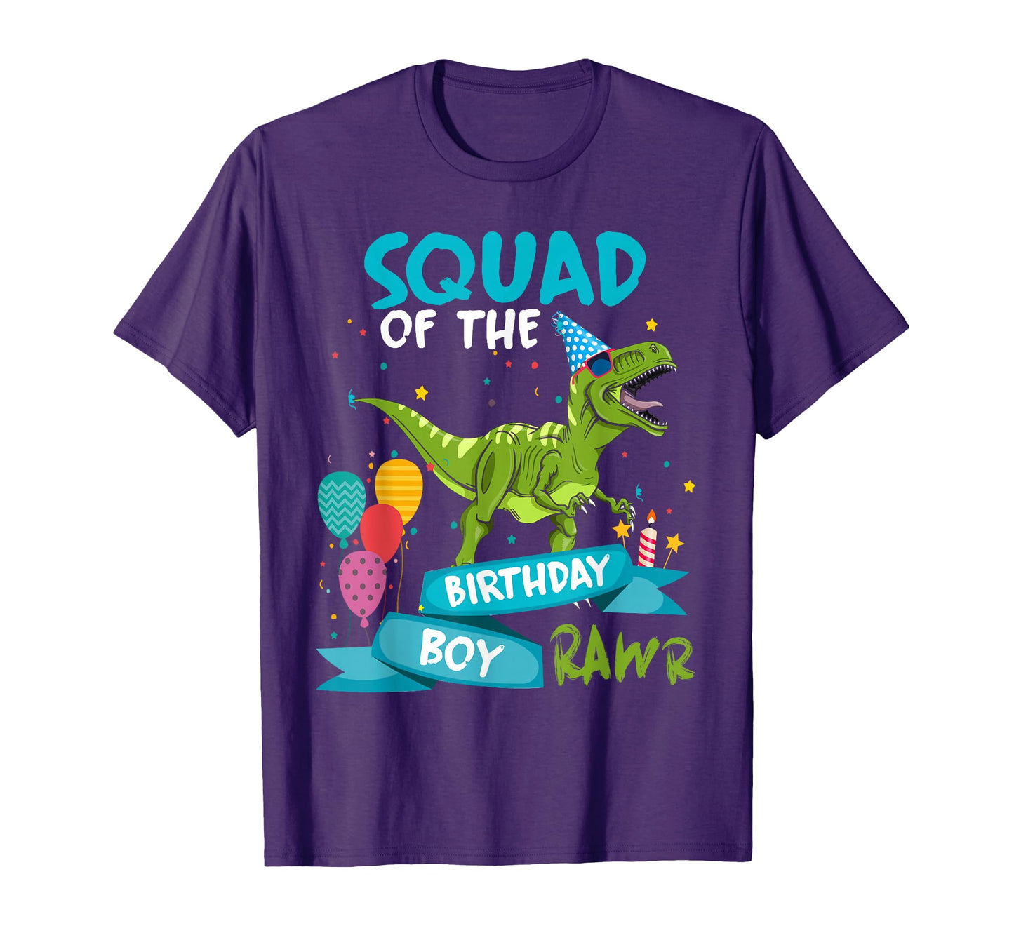 Birthday Squad Funny T-Rex Matching Dinosaur Birthday Party T-Shirt