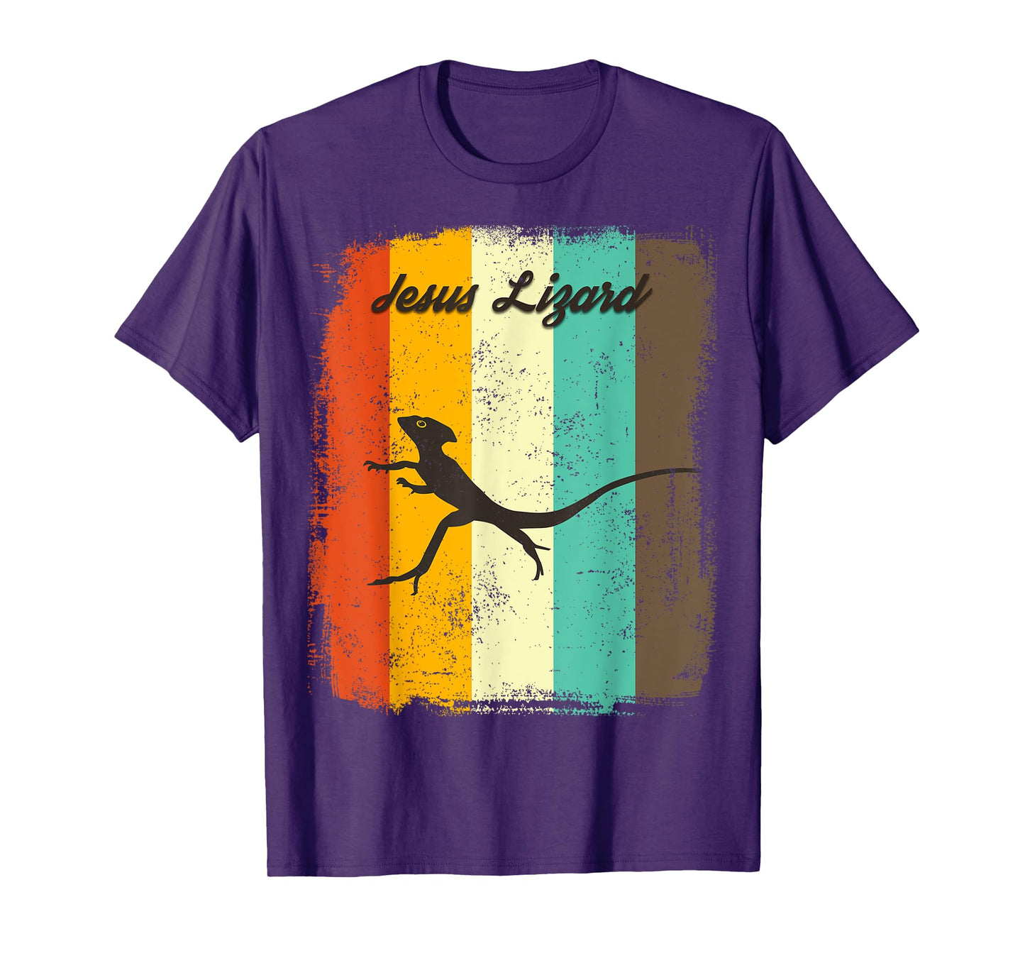 Jesus Lizard Retro 70s Vintage Reptile Lover T-Shirt