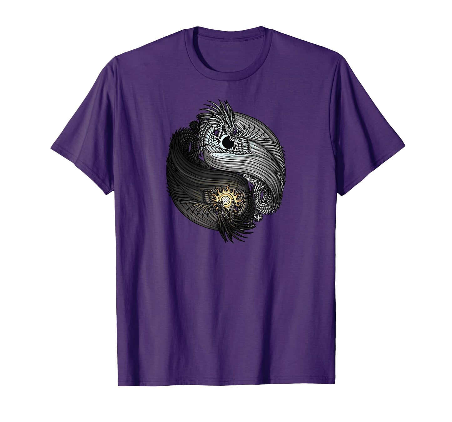The Dreaming Dragon Sun and Moon Yin Yang Dragons T-Shirt