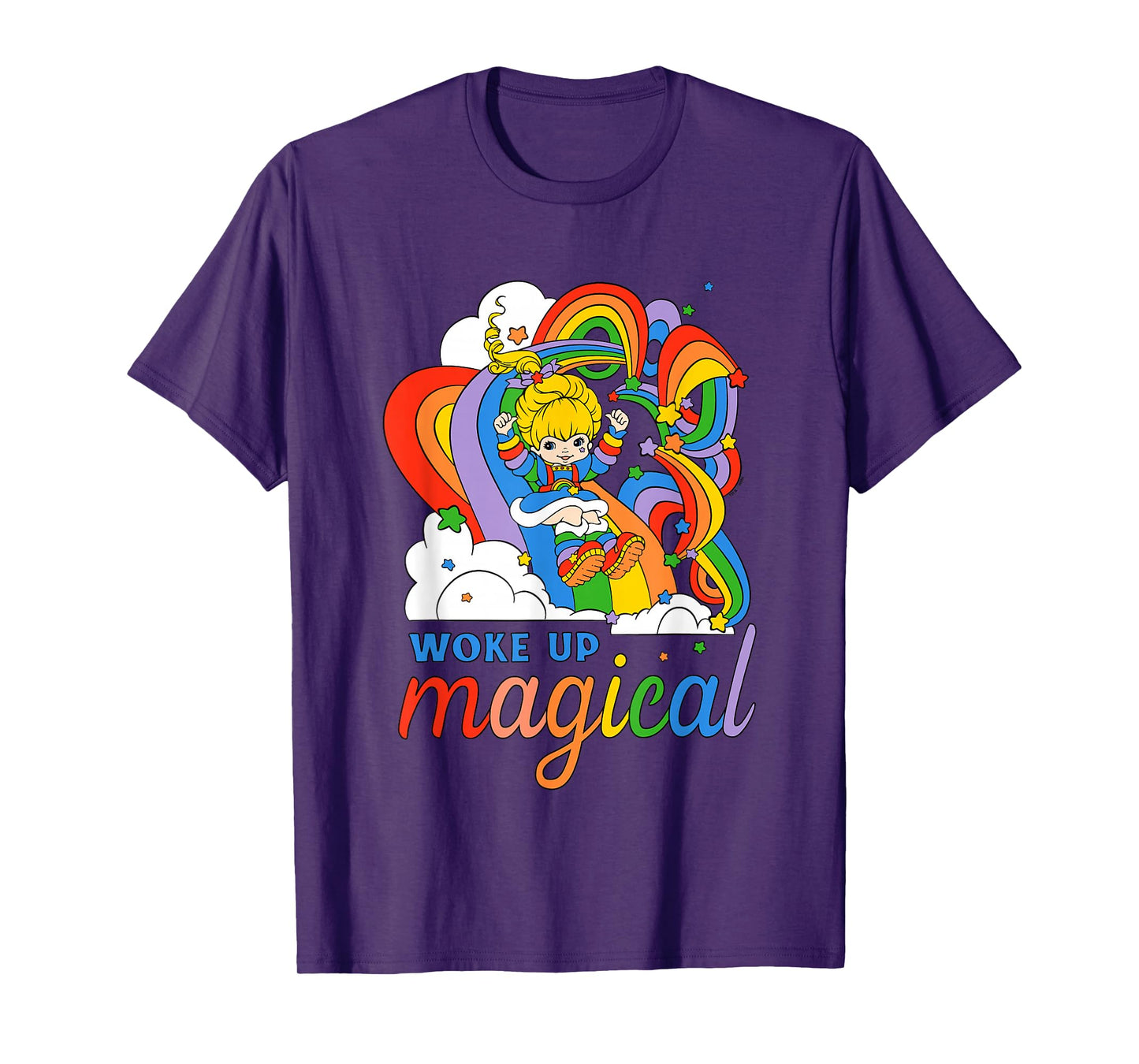 Rainbow Brite Woke Up Magical Vintage Rainbow Slide T-Shirt