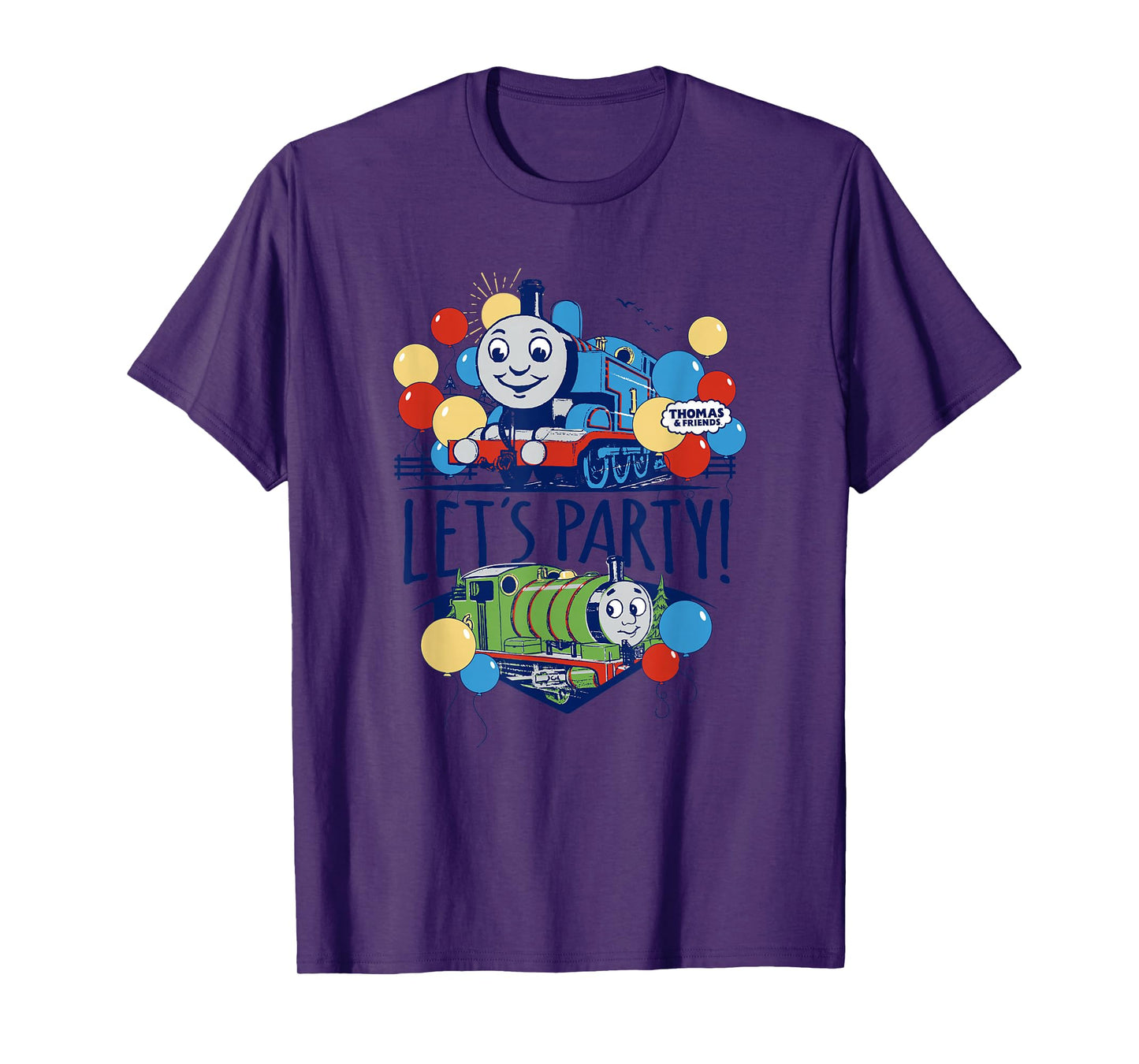 Thomas & Friends - Blue Vintage Let's Party T-Shirt