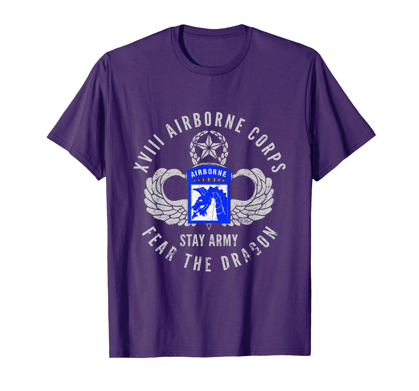 Proud 18th XVIII Airborne Corps US Veteran Fear The Dragon T-Shirt